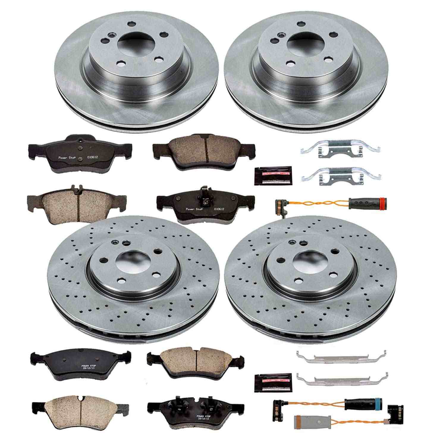 Power Stop 2006 Mercedes-Benz E500 Front & Rear Autospecialty Brake Kit