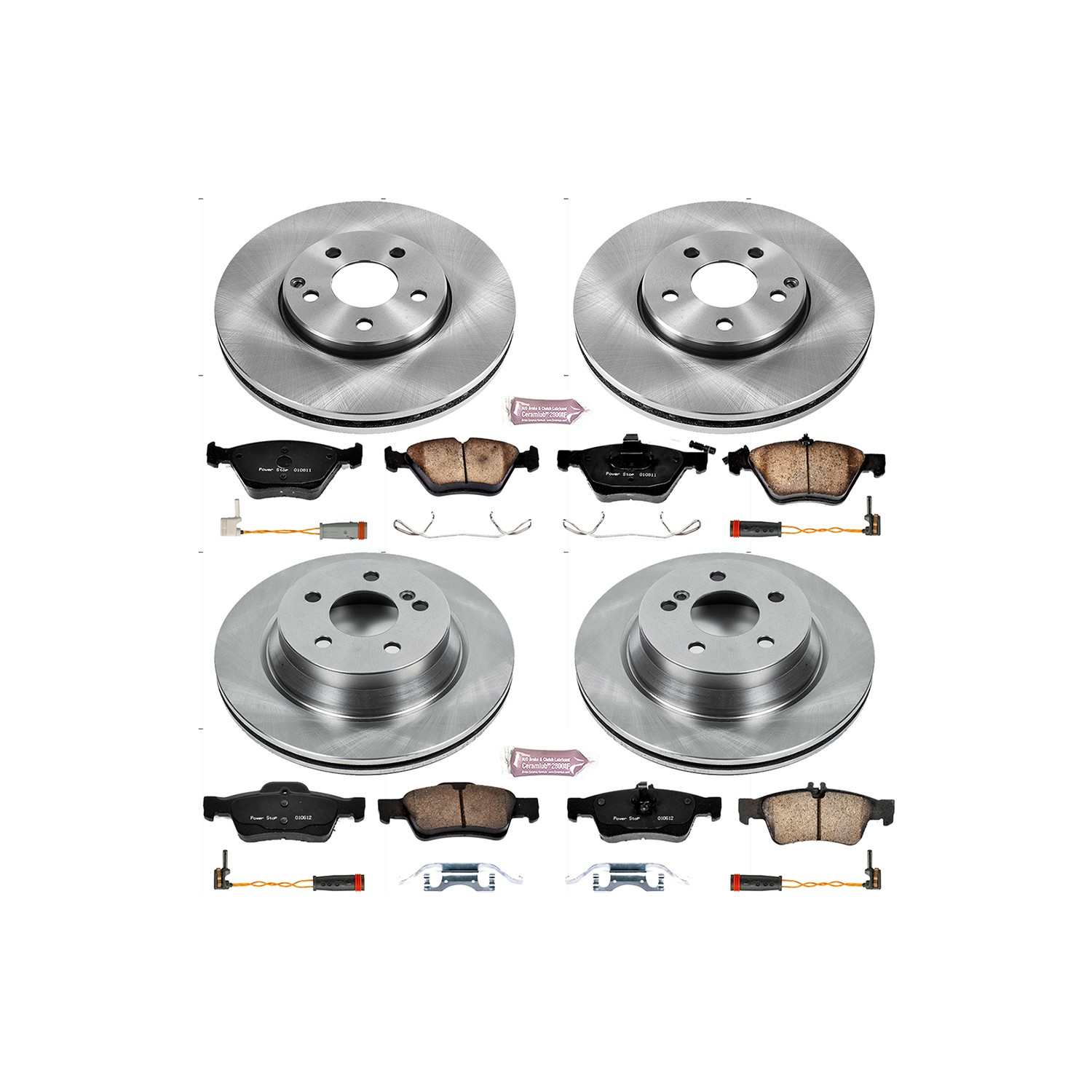 Power Stop 06-09 Mercedes-Benz E350 Front & Rear Autospecialty Brake Kit