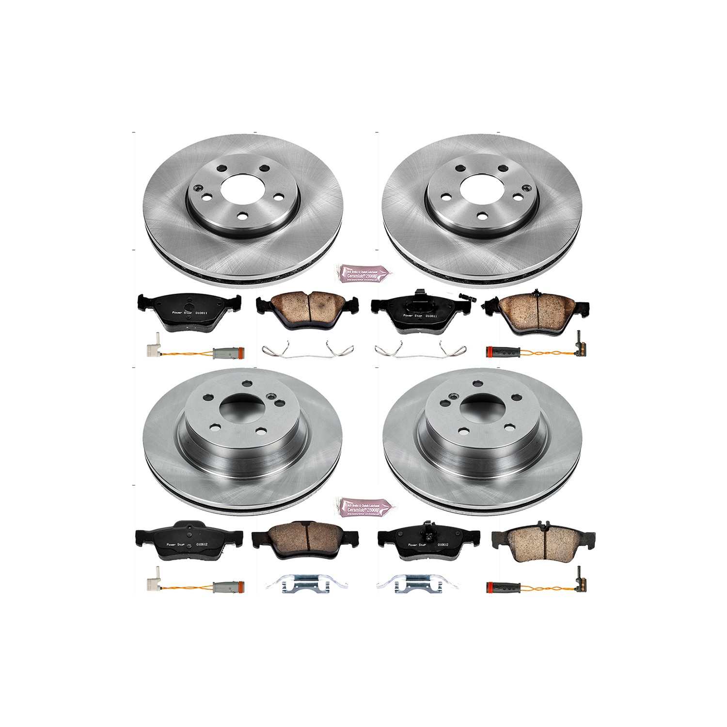 Power Stop 2006 Mercedes-Benz E350 Front & Rear Autospecialty Brake Kit