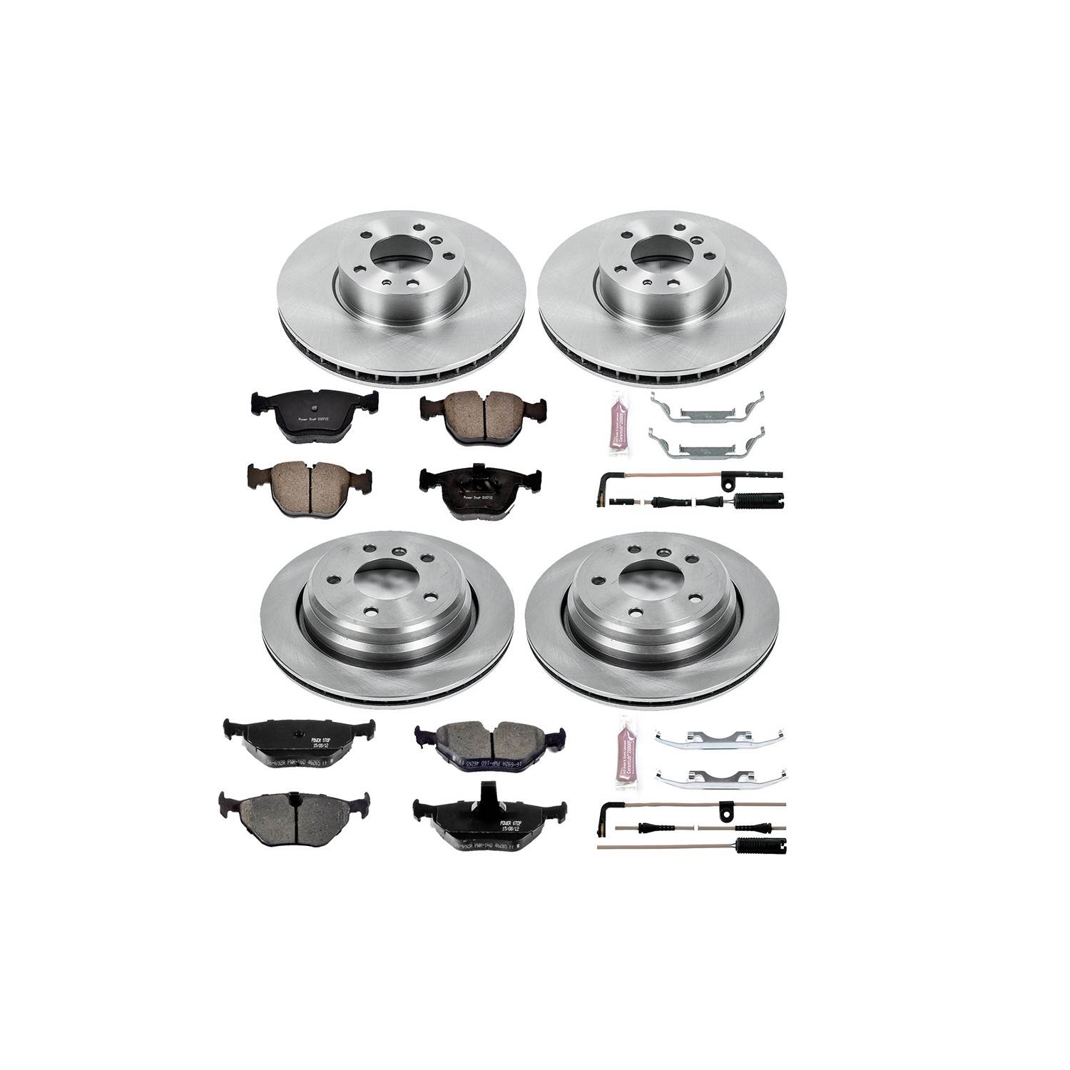 Power Stop 99-00 BMW 540i Front & Rear Autospecialty Brake Kit