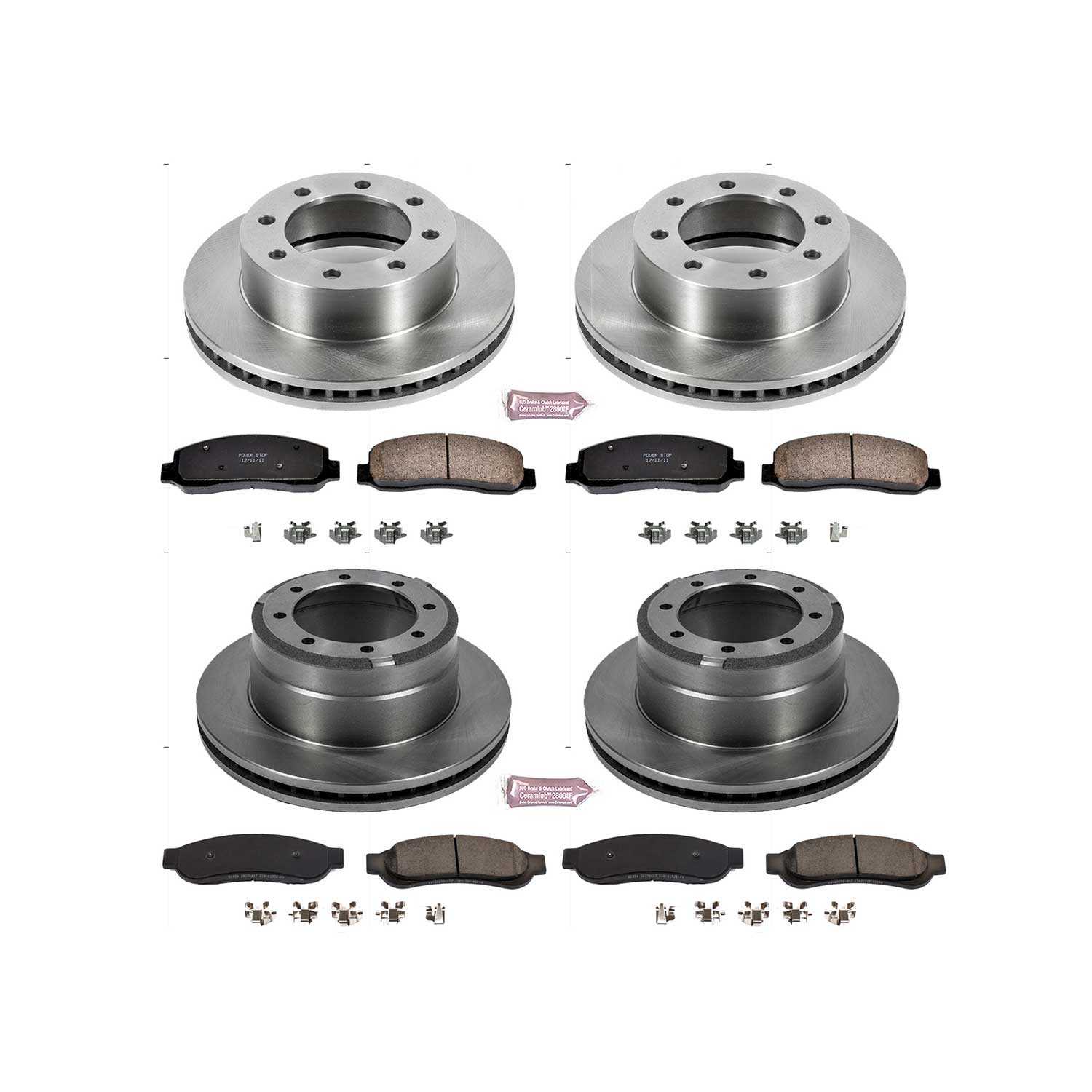Power Stop 2011 Ford F-350 Super Duty Front & Rear Autospecialty Brake Kit