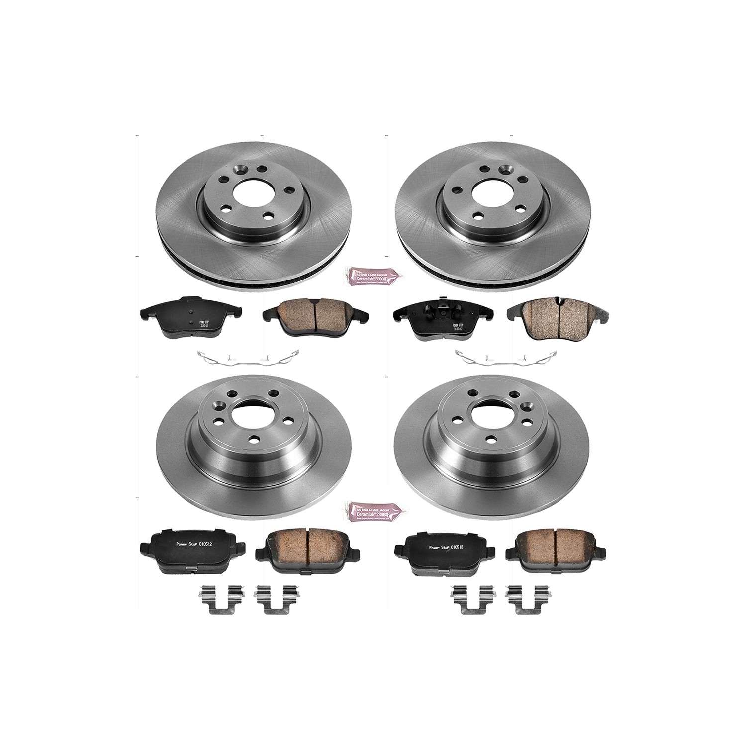 Power Stop 07-11 Volvo S80 Front & Rear Autospecialty Brake Kit