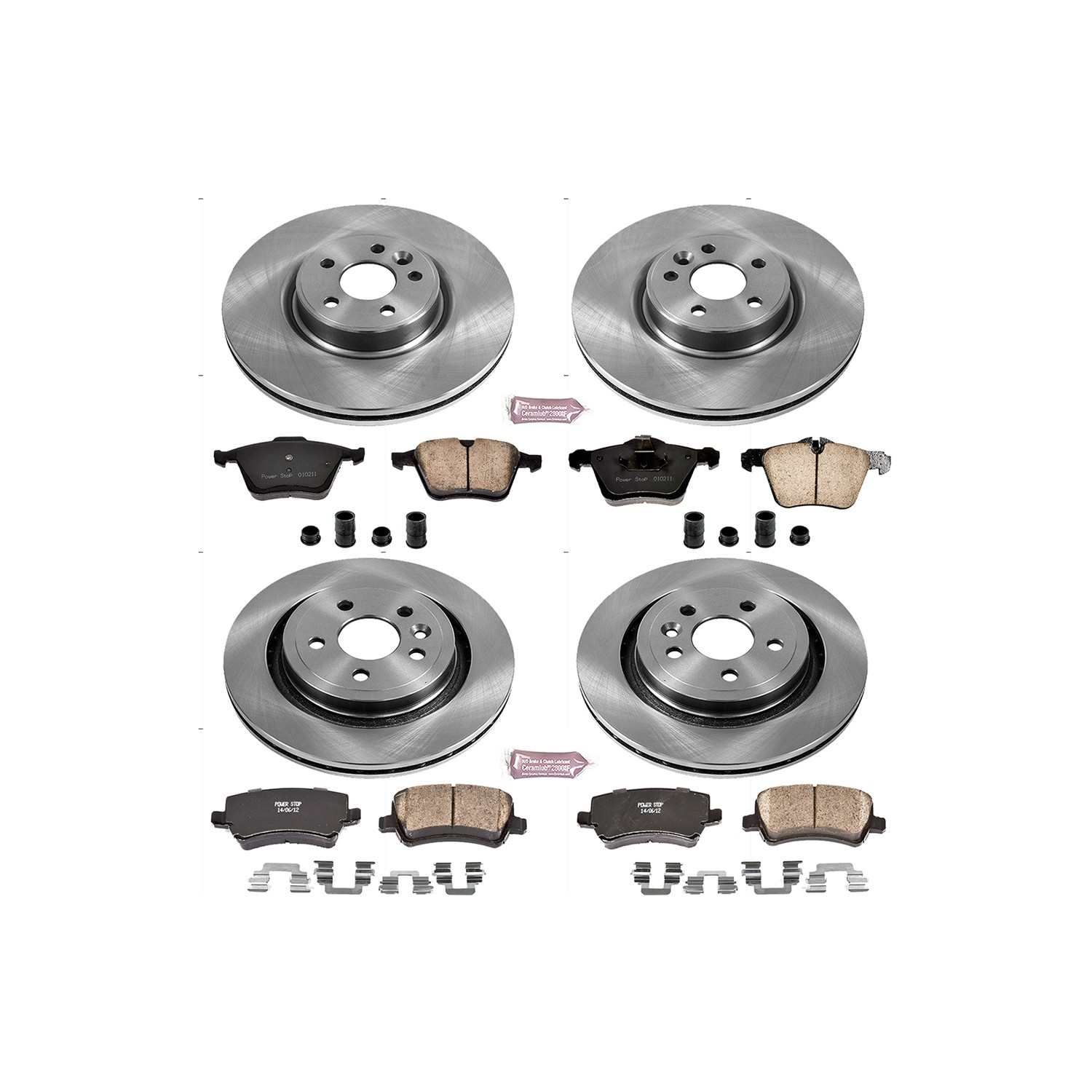 Power Stop 13-14 Volvo S60 Front & Rear Autospecialty Brake Kit