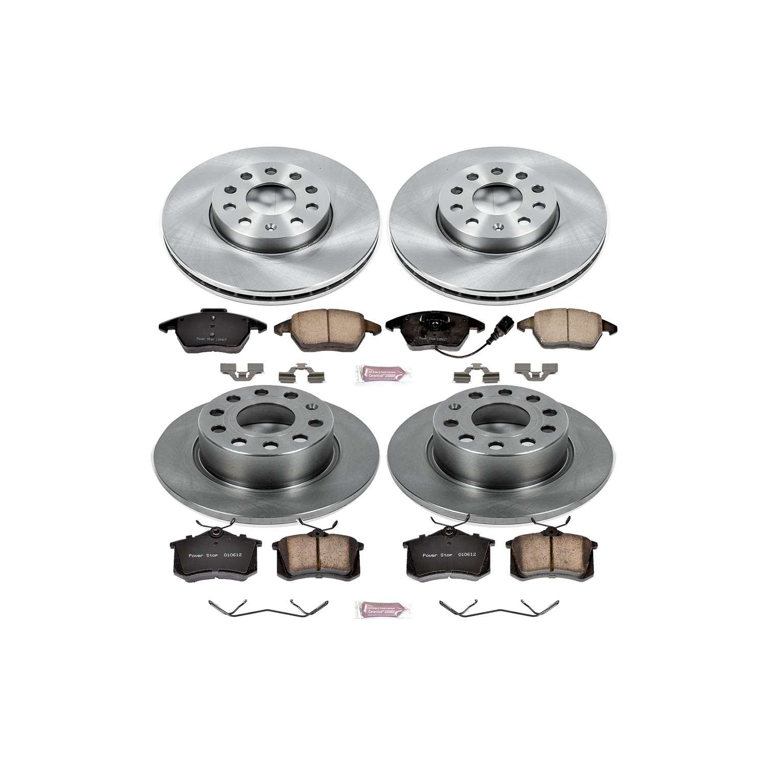 Power Stop 10-12 Audi A3 Front & Rear Autospecialty Brake Kit