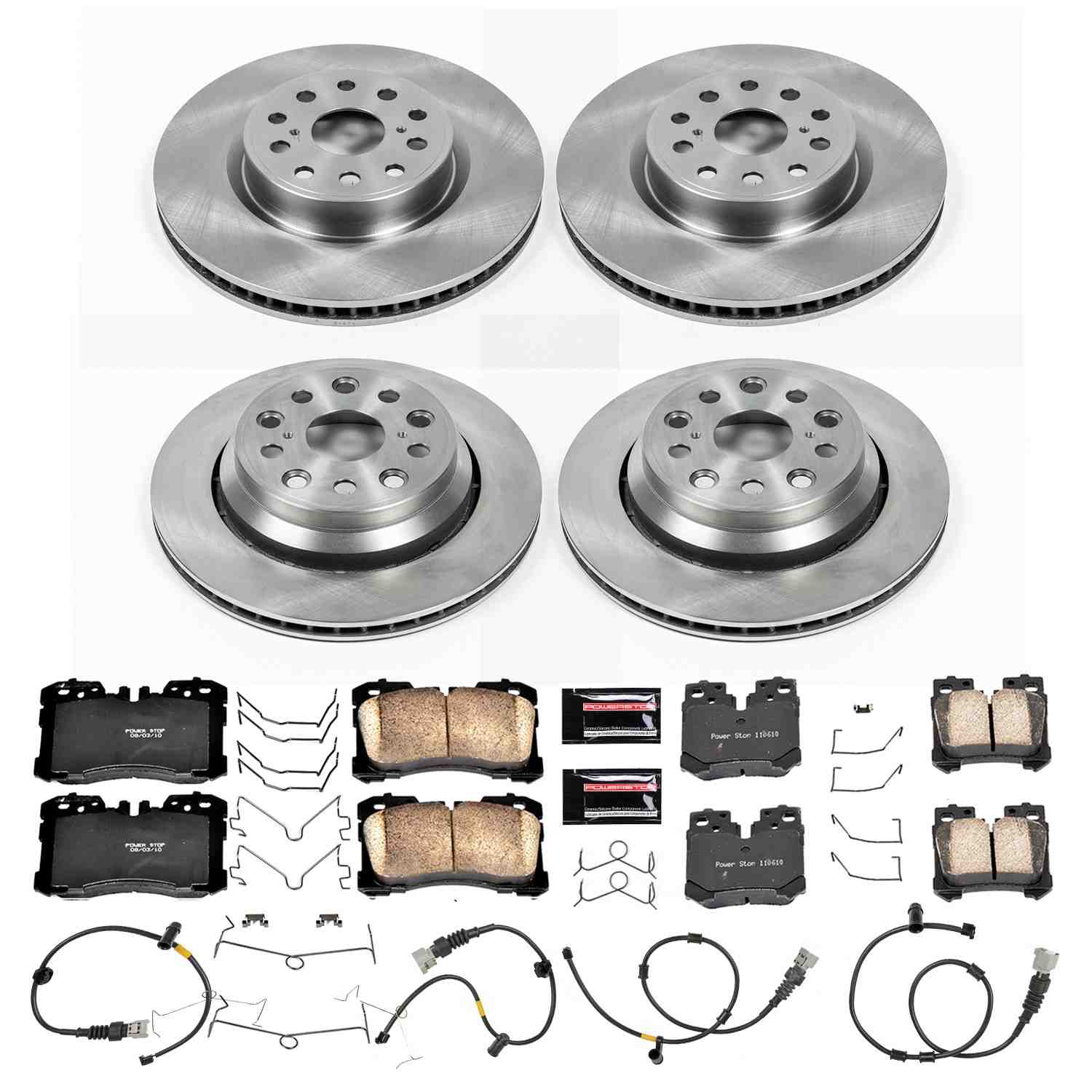 Power Stop 10-17 Lexus LS460 Front & Rear Autospecialty Brake Kit