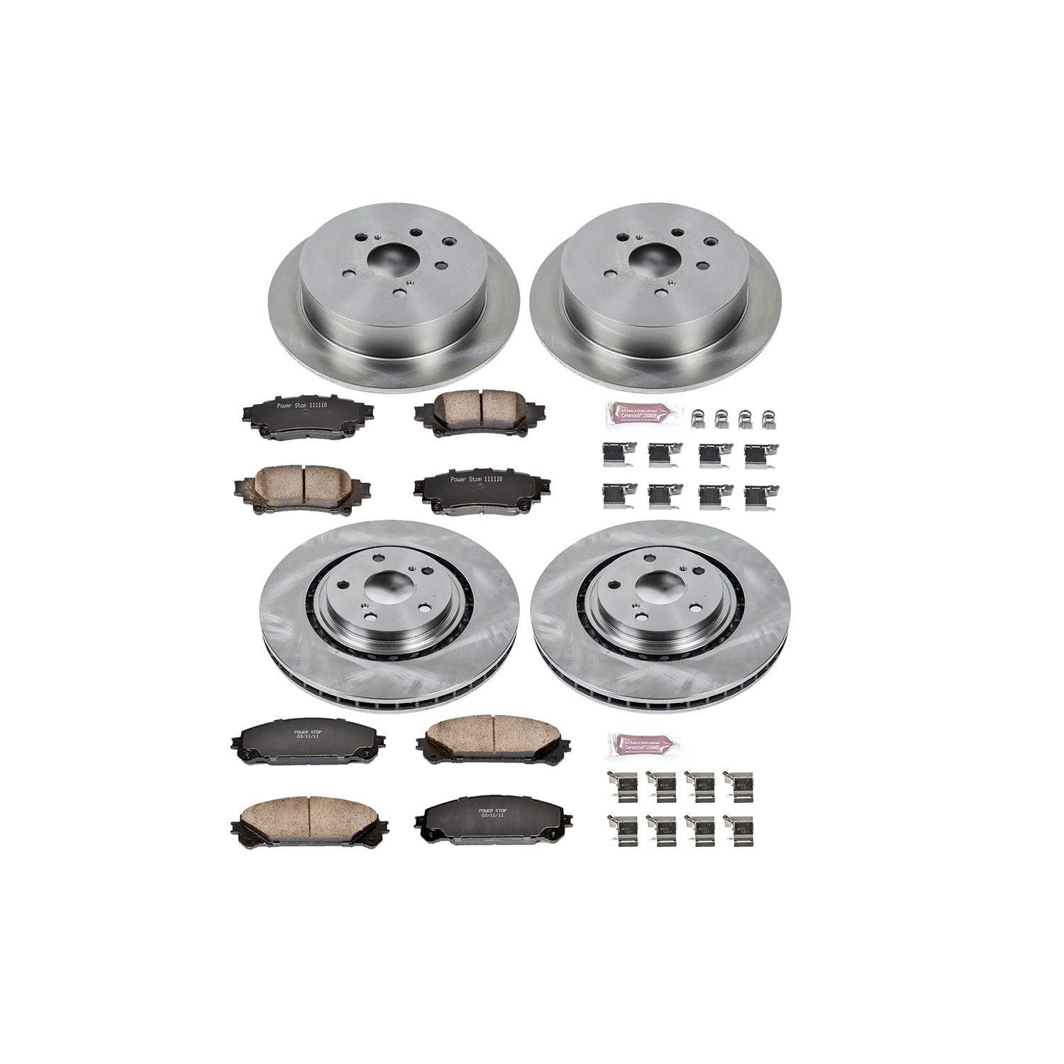 Power Stop 10-15 Lexus RX350 Front & Rear Autospecialty Brake Kit