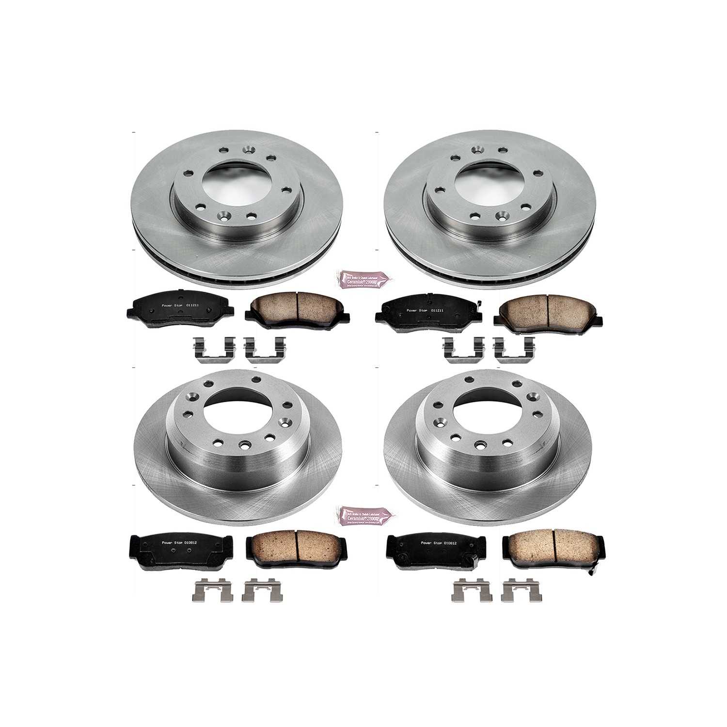 Power Stop 2007 Hyundai Entourage Front & Rear Autospecialty Brake Kit