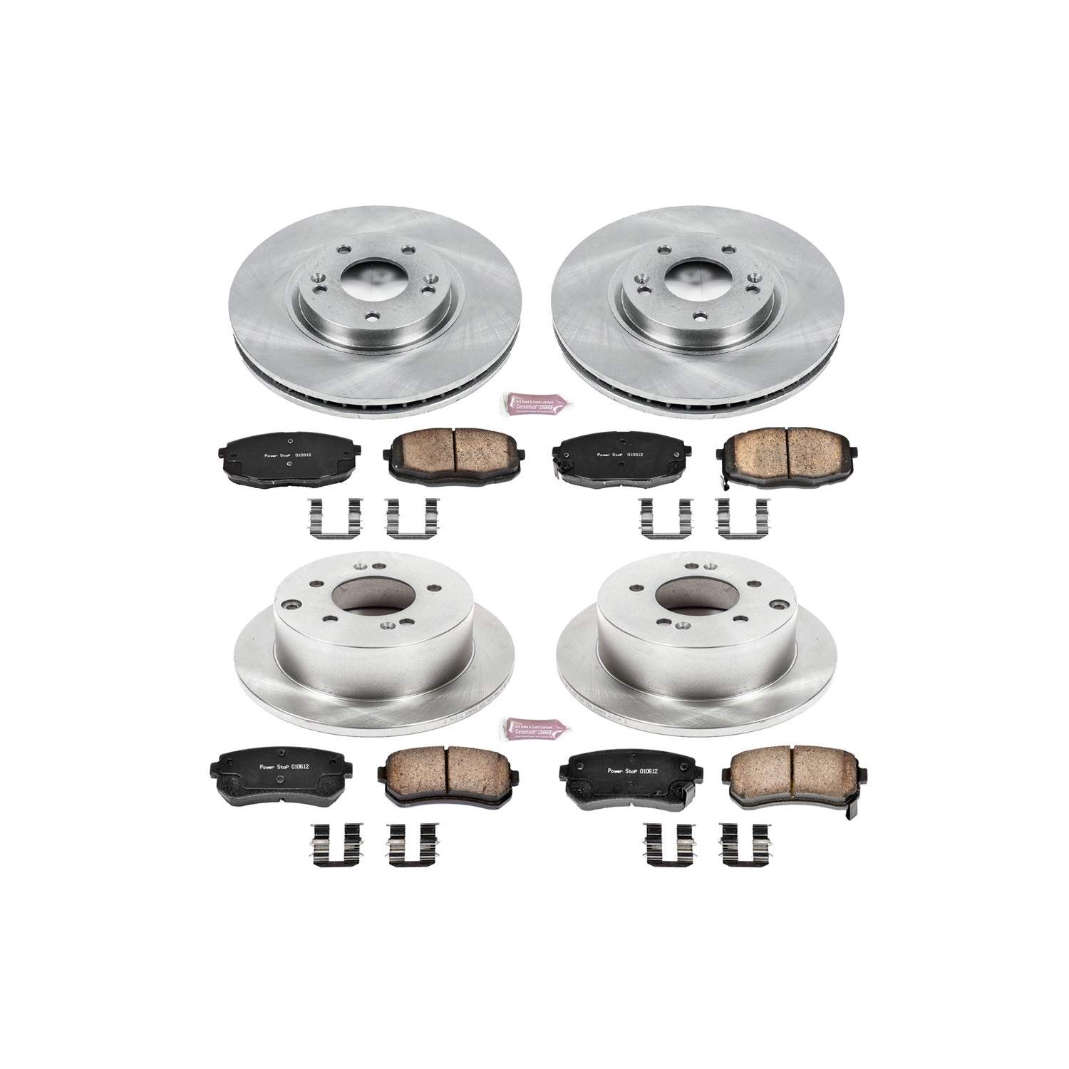 Power Stop 10-13 Kia Forte Front & Rear Autospecialty Brake Kit