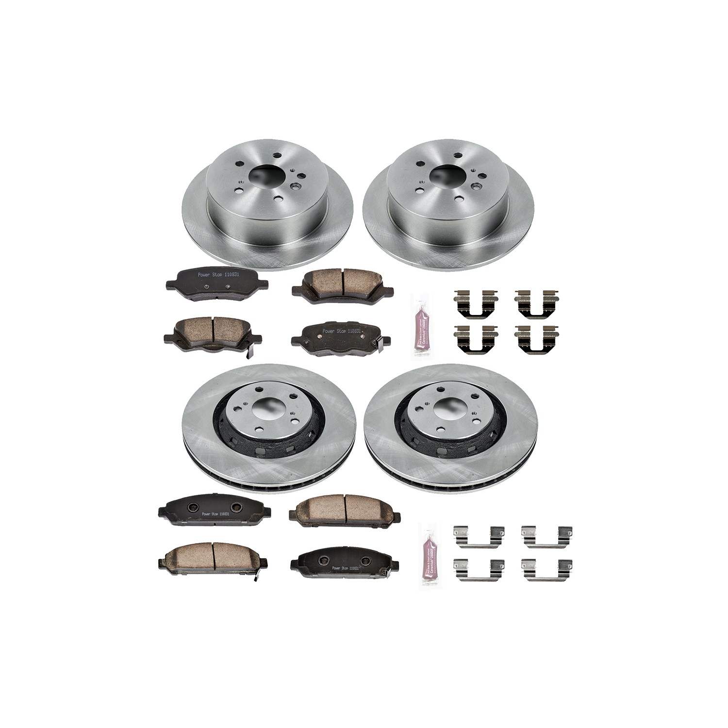 Power Stop 09-16 Toyota Venza Front & Rear Autospecialty Brake Kit