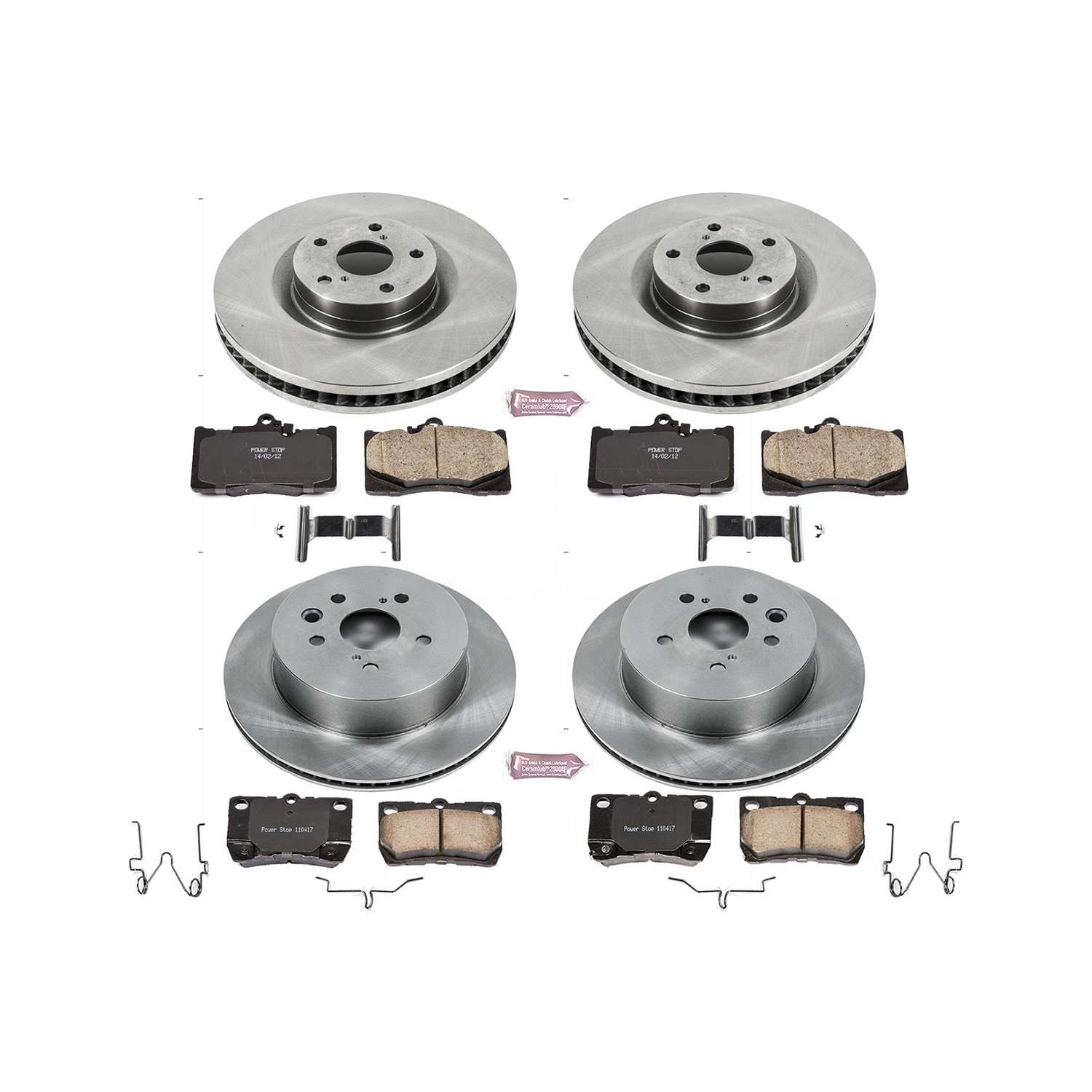 Power Stop 09-11 Lexus GS350 Front & Rear Autospecialty Brake Kit