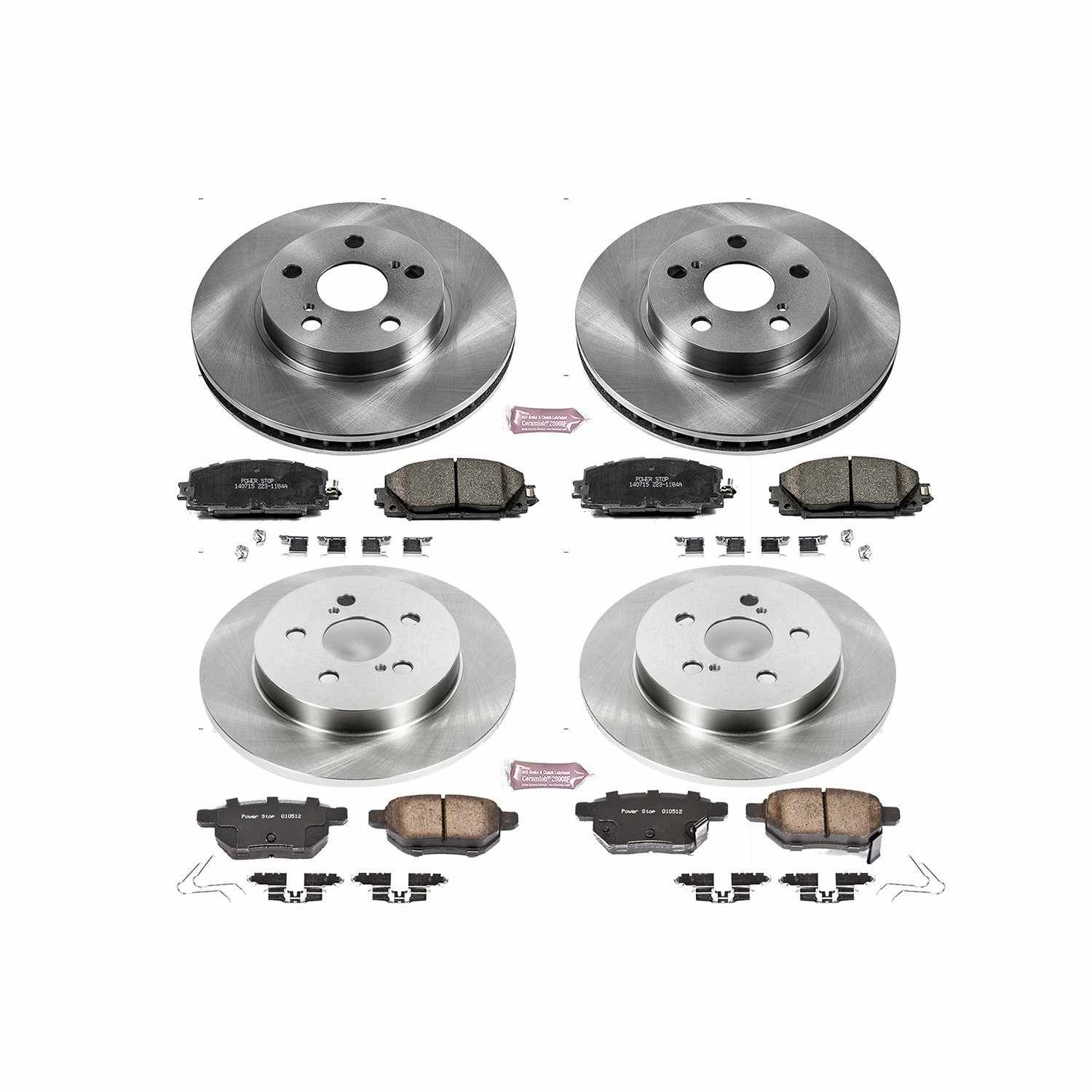 Power Stop 11-17 Lexus CT200h Front & Rear Autospecialty Brake Kit