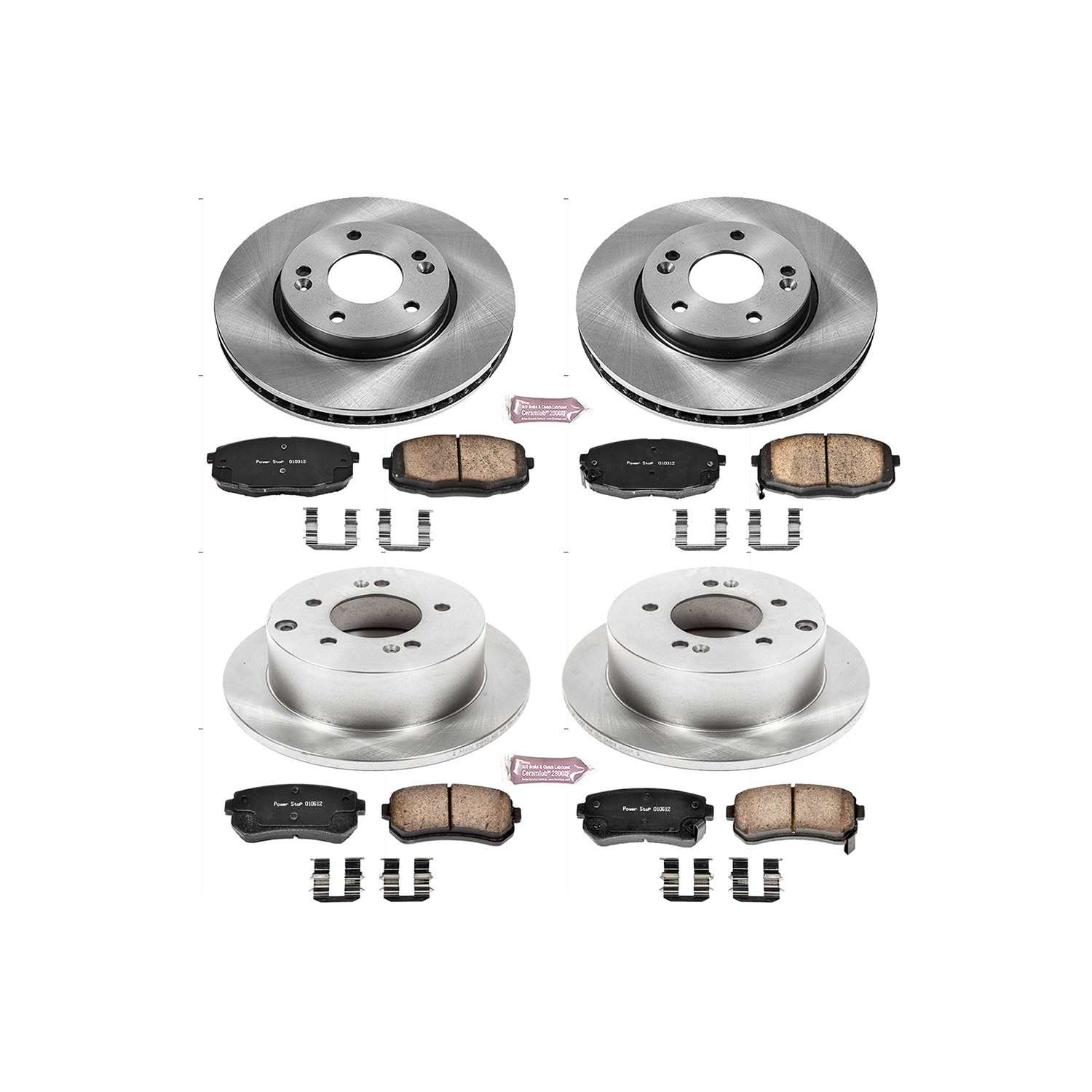 Power Stop 10-13 Kia Forte Front & Rear Autospecialty Brake Kit