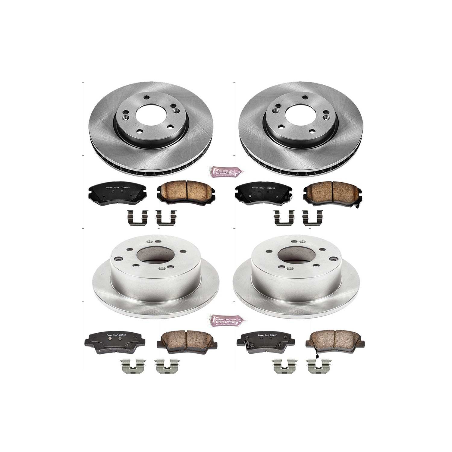 Power Stop 10-11 Kia Soul Front & Rear Autospecialty Brake Kit