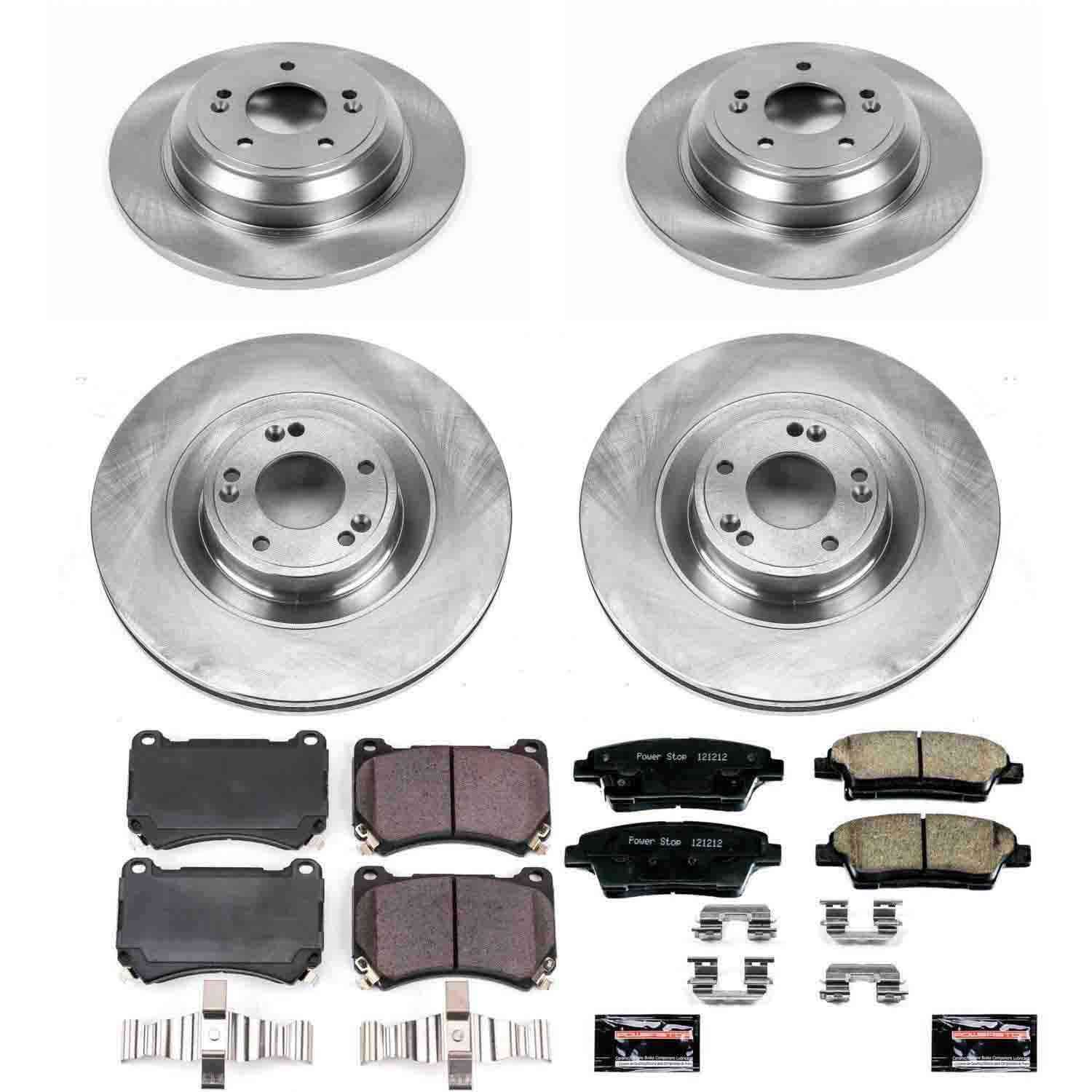 Power Stop 12-14 Hyundai Genesis Front & Rear Autospecialty Brake Kit