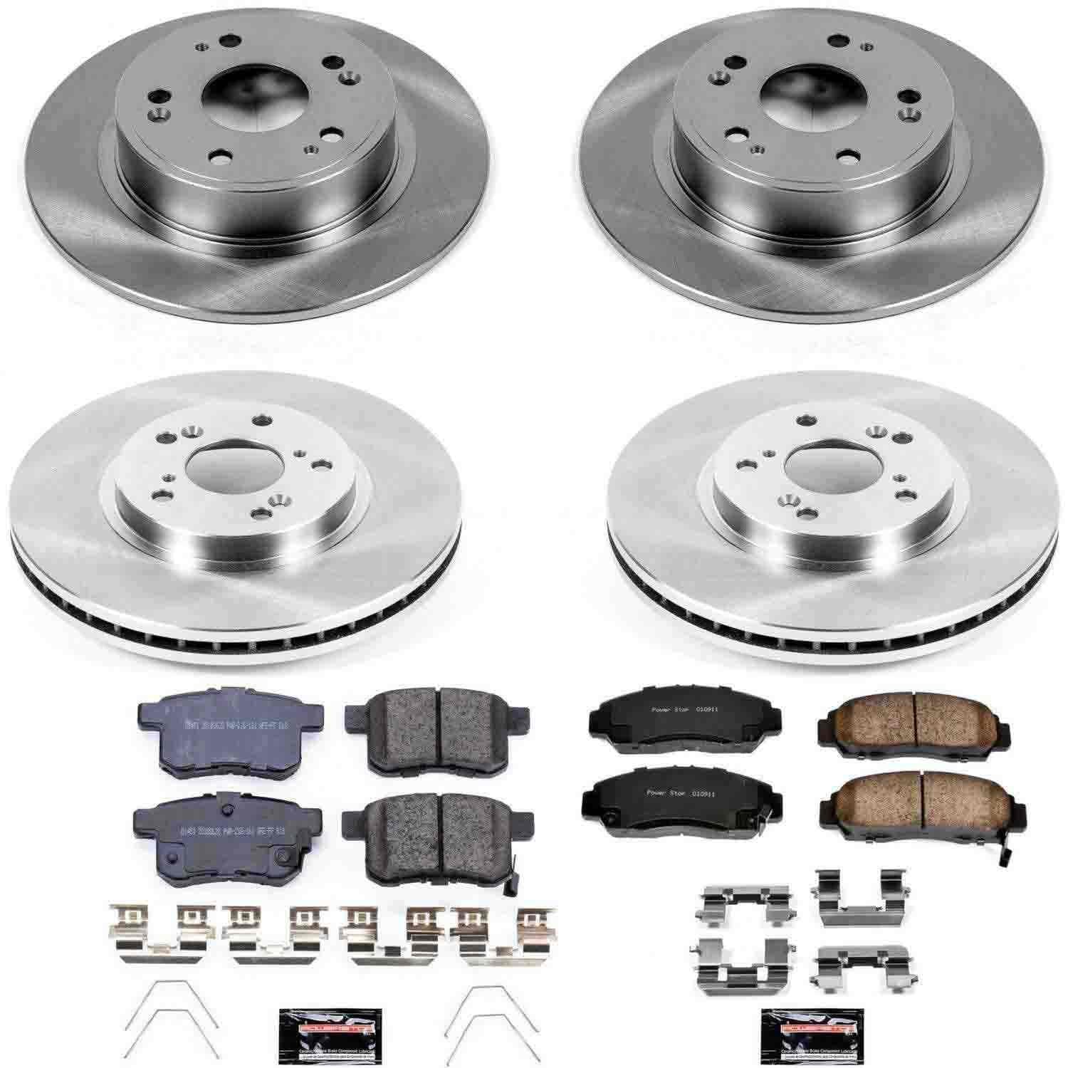 Power Stop 2011 Honda Accord Front & Rear Autospecialty Brake Kit