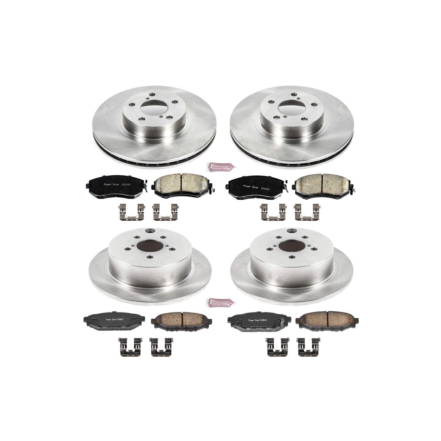 Power Stop 12-16 Subaru Impreza Front & Rear Autospecialty Brake Kit