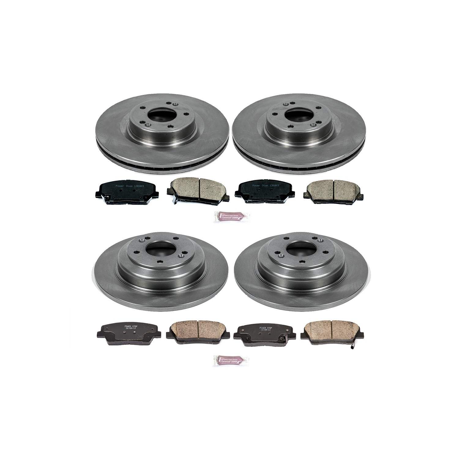 Power Stop 10-16 Hyundai Genesis Coupe Front & Rear Autospecialty Brake Kit