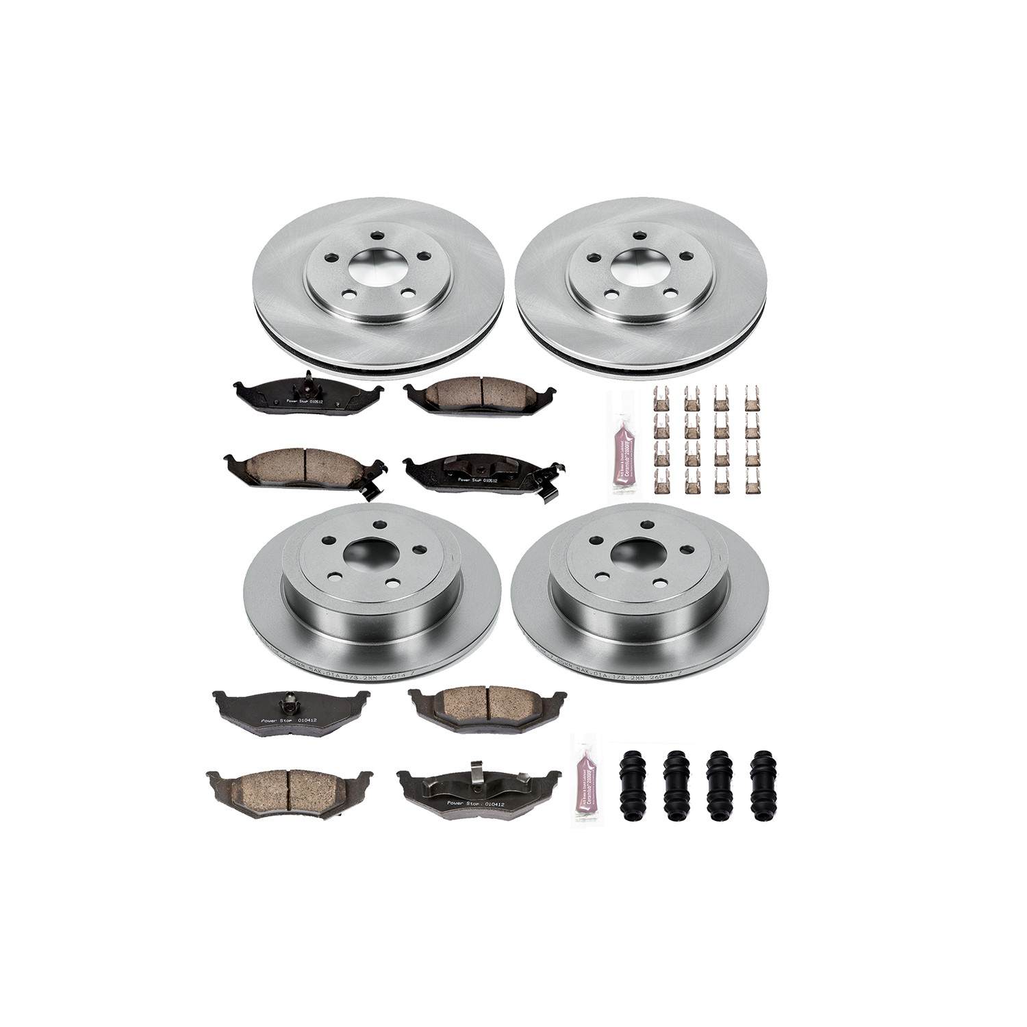 Power Stop 95-00 Chrysler Cirrus Front & Rear Autospecialty Brake Kit