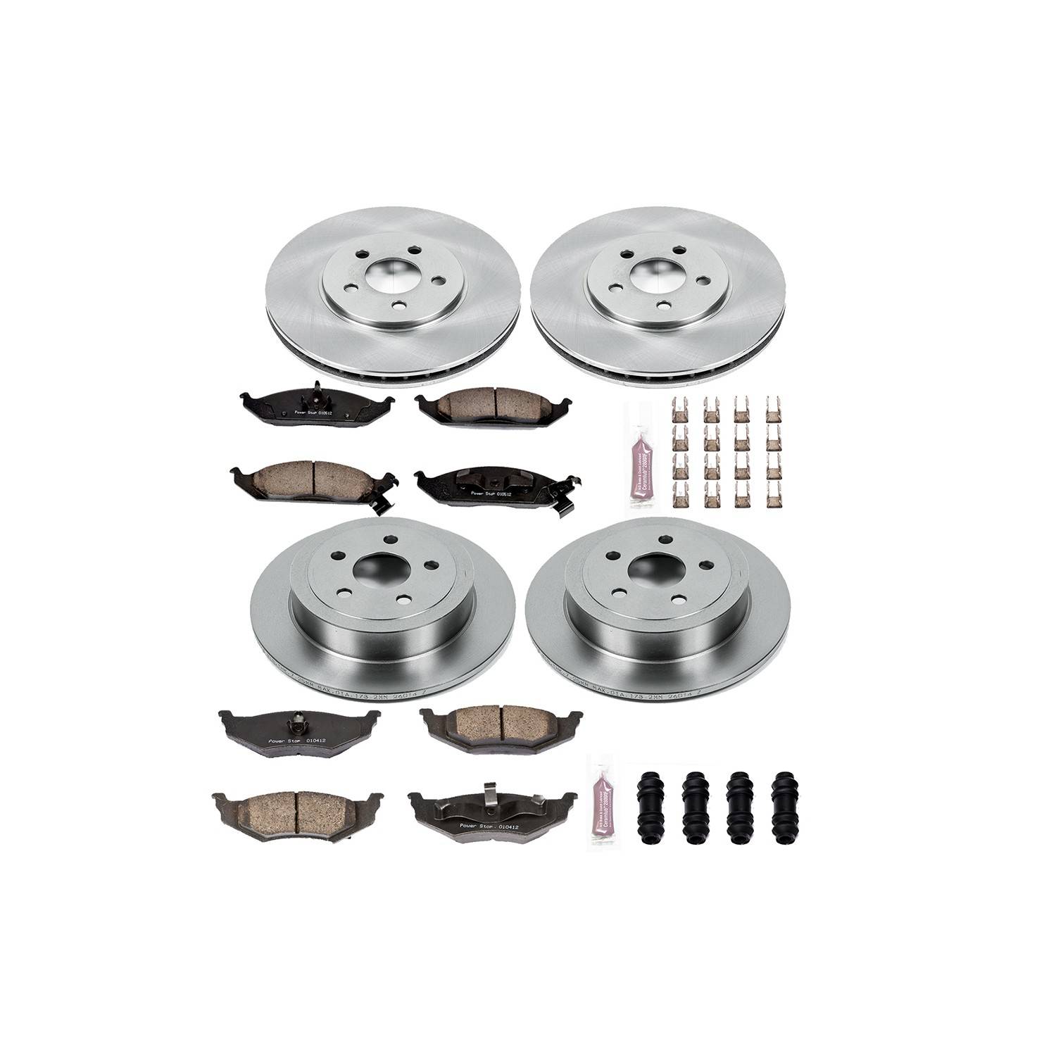 Power Stop 95-00 Chrysler Cirrus Front & Rear Autospecialty Brake Kit