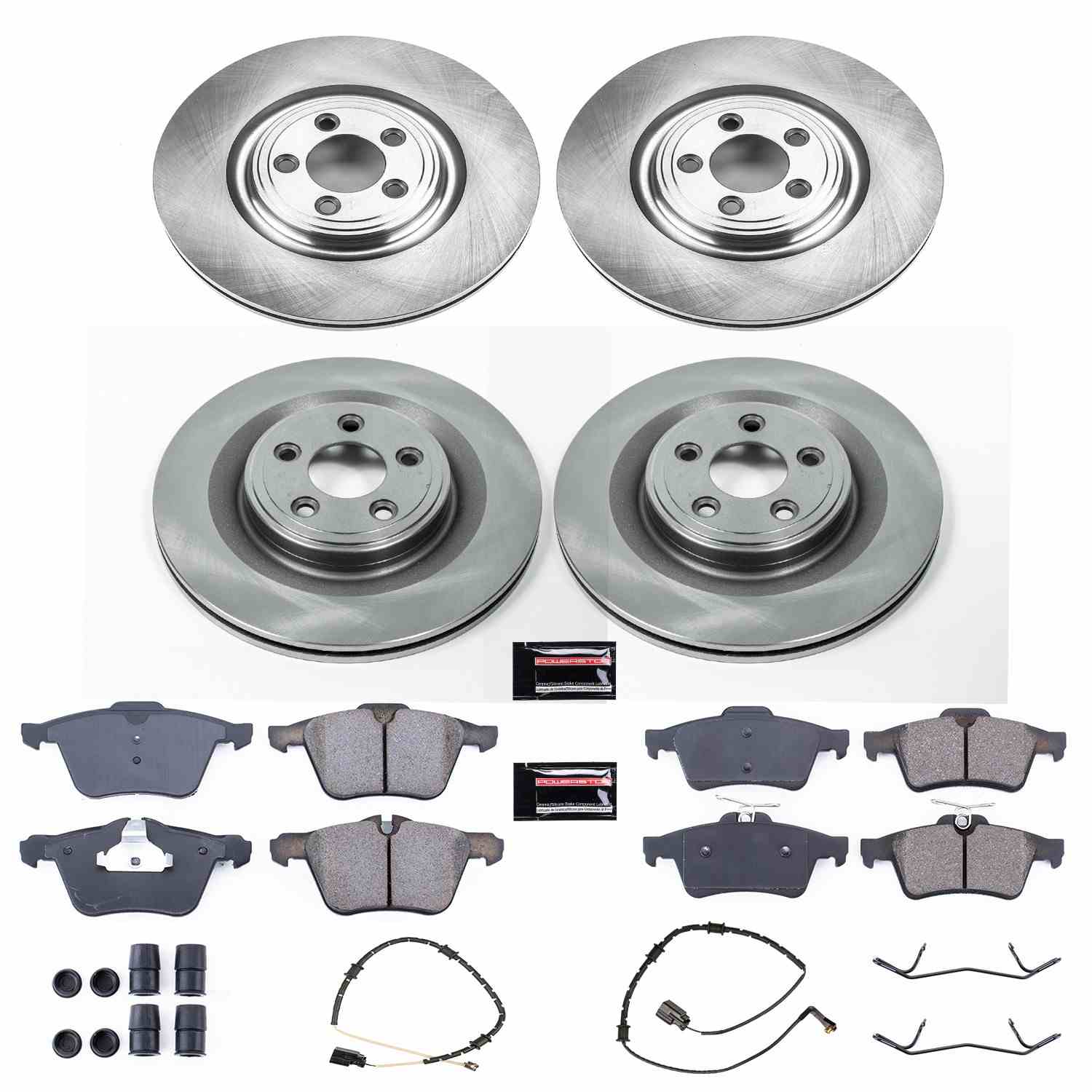 Power Stop 10-15 Jaguar XF Front & Rear Autospecialty Brake Kit