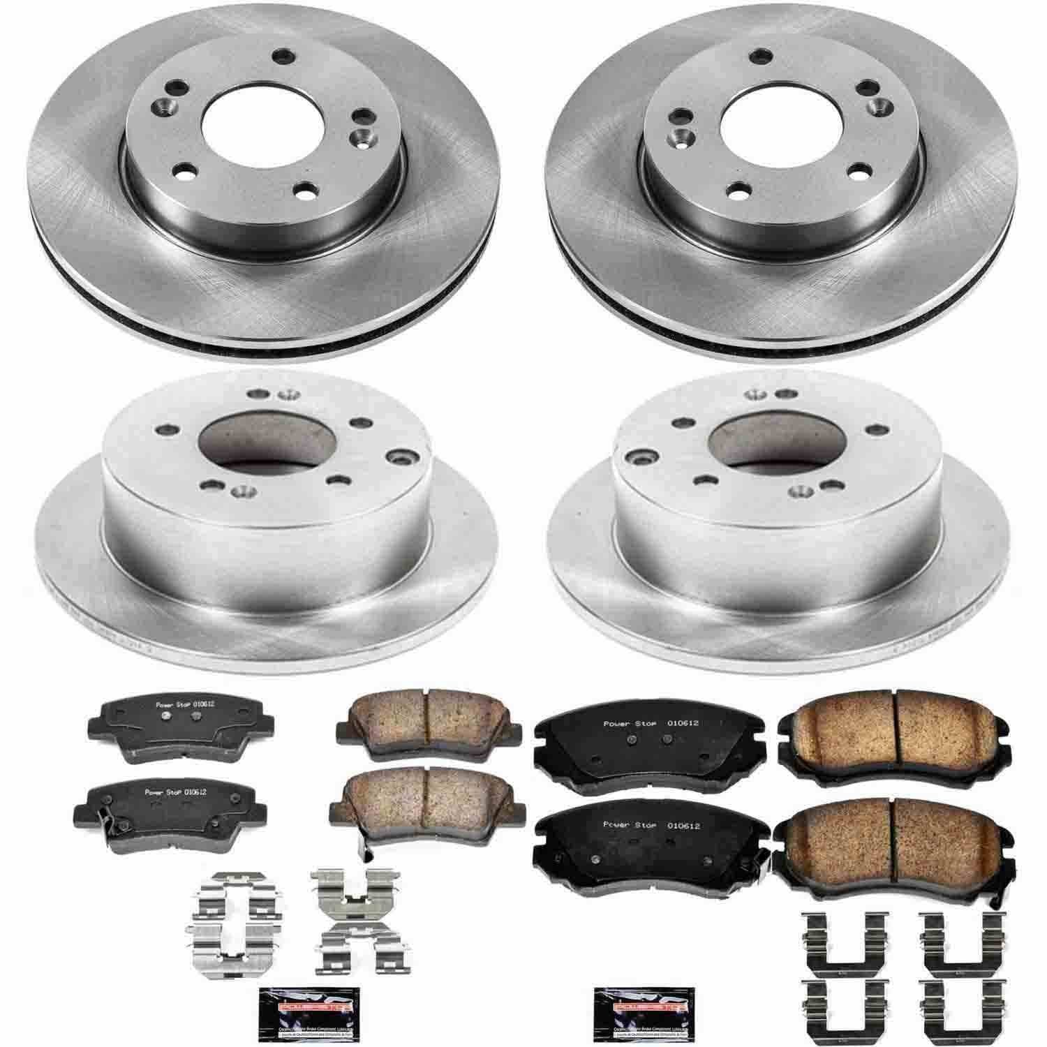 Power Stop 10-11 Kia Soul Front & Rear Autospecialty Brake Kit