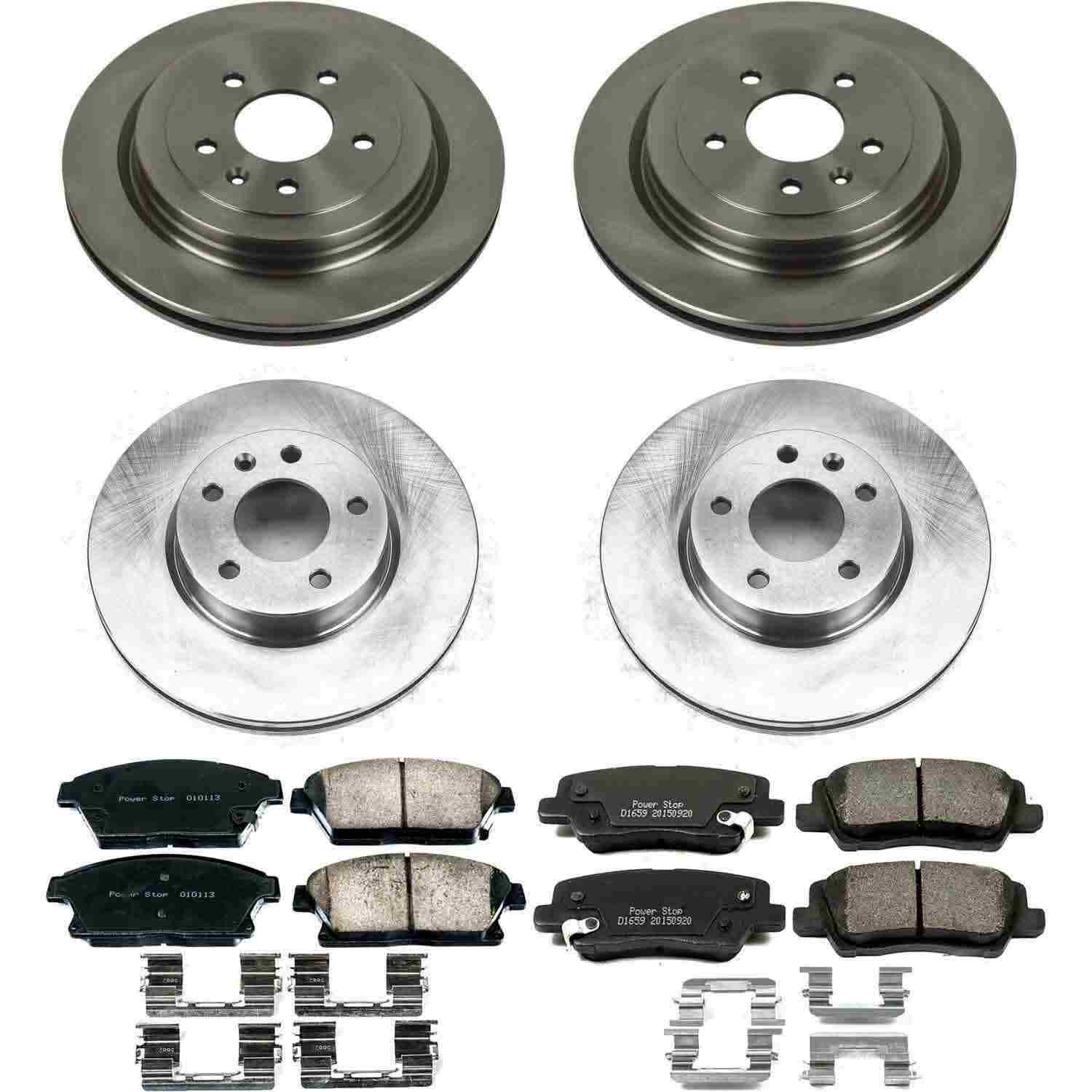 Power Stop 13-15 Cadillac ATS Front & Rear Autospecialty Brake Kit