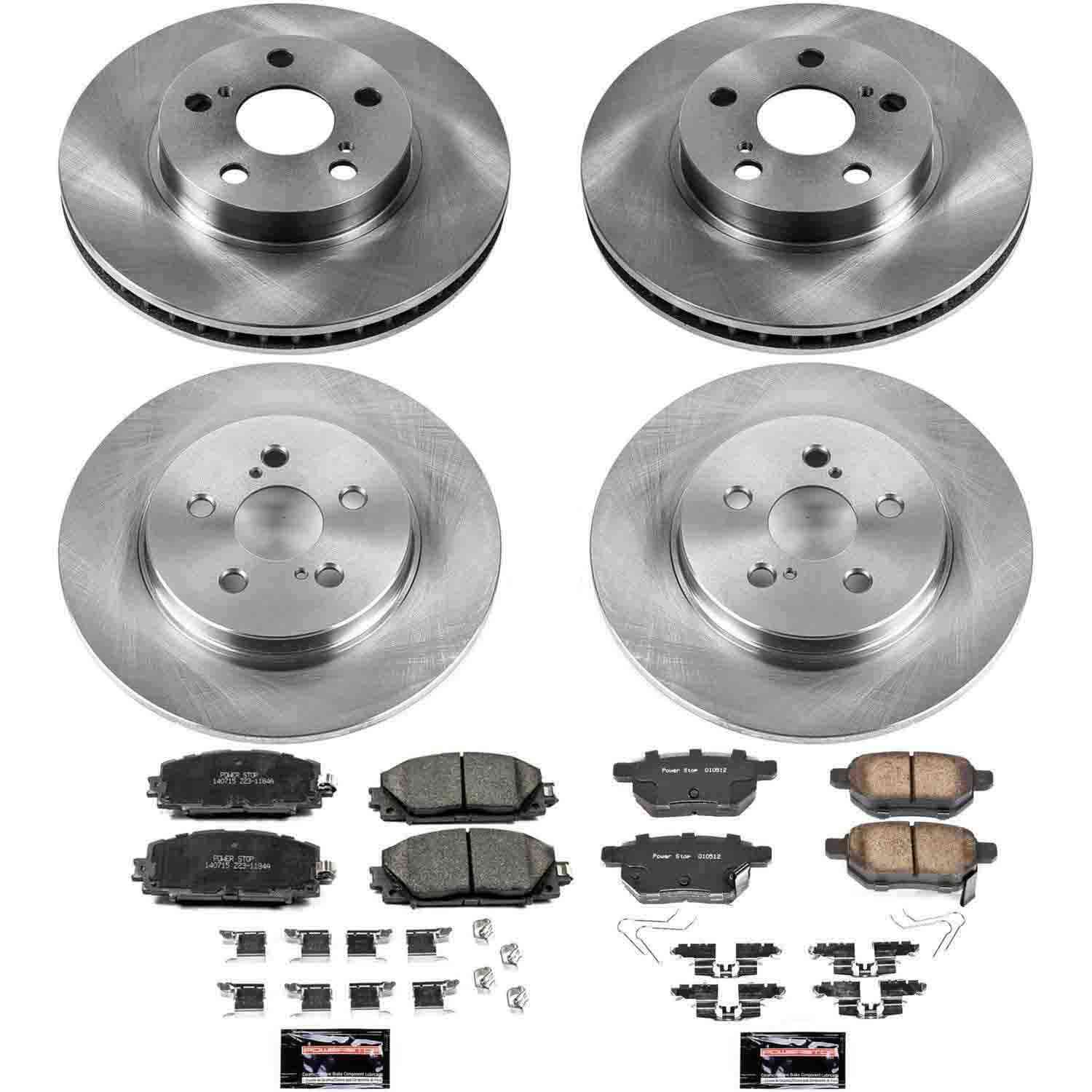 Power Stop 11-17 Lexus CT200h Front & Rear Autospecialty Brake Kit