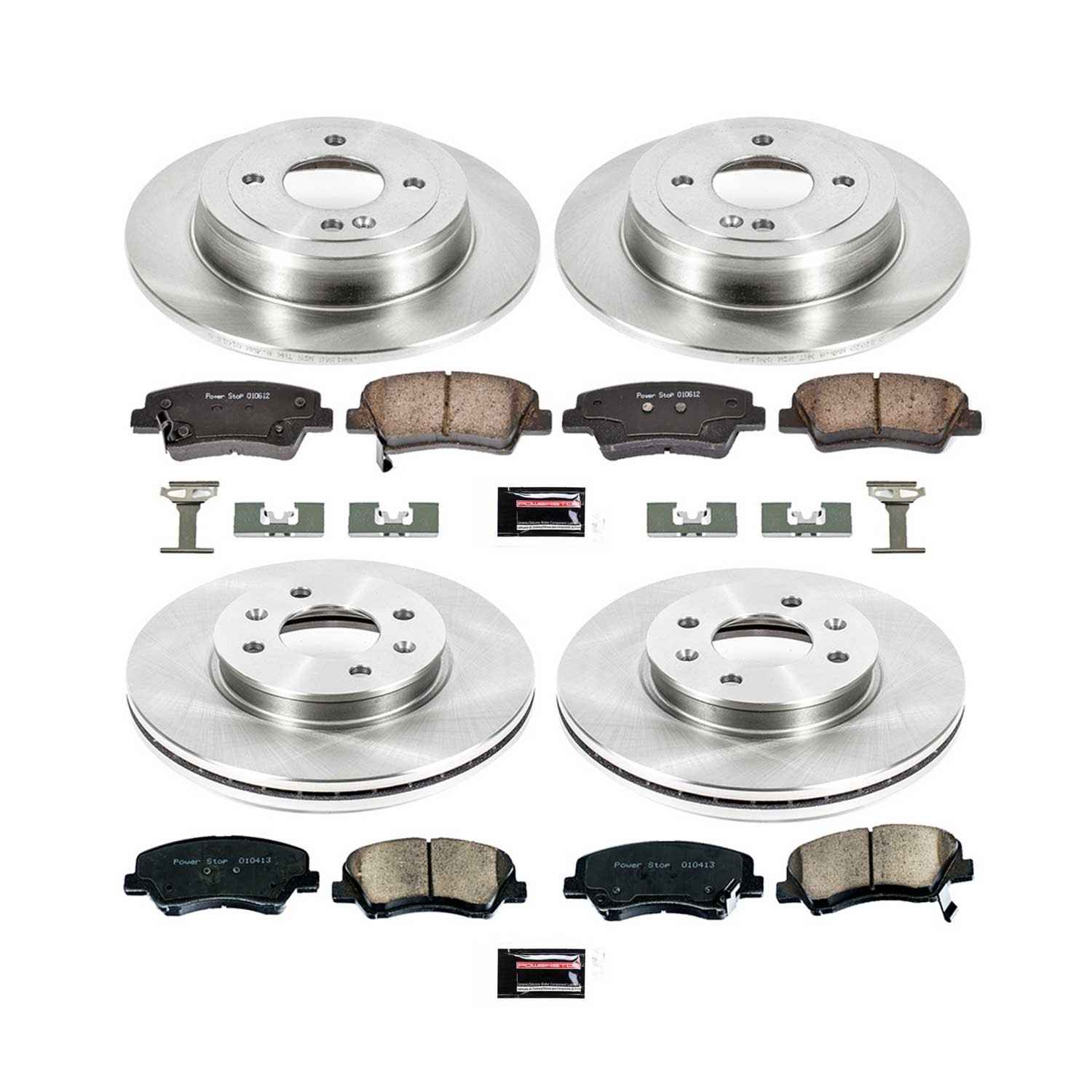 Power Stop 12-18 Hyundai Accent Front & Rear Autospecialty Brake Kit