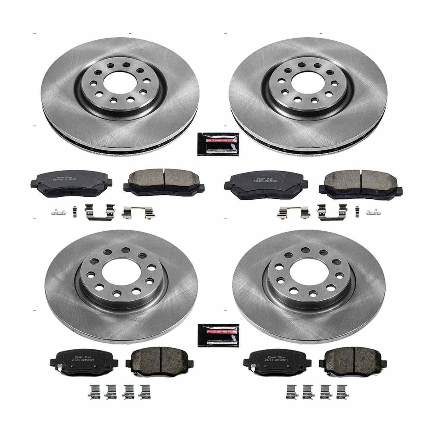 Power Stop 15-17 Chrysler 200 Front & Rear Autospecialty Brake Kit
