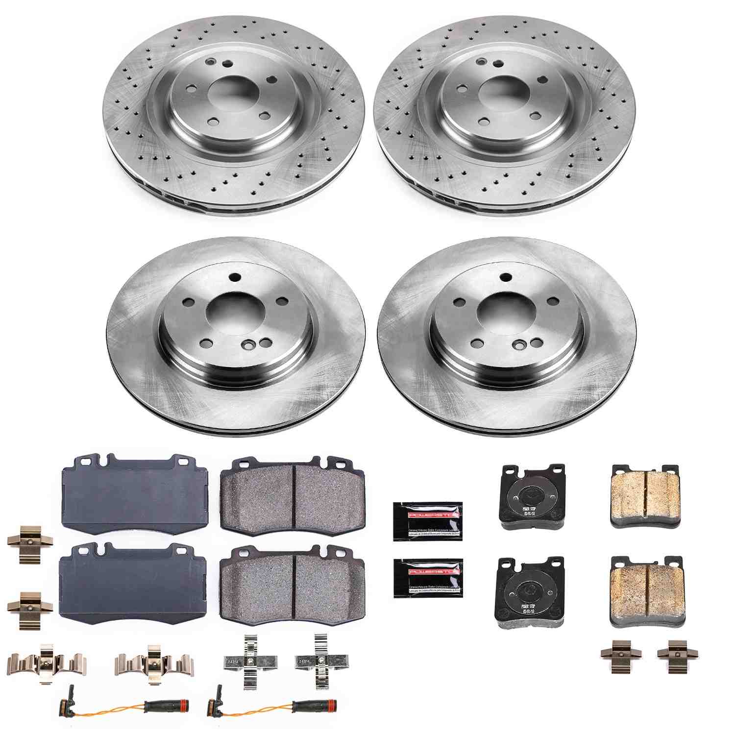 Power Stop 03-06 Mercedes-Benz CLK500 Front & Rear Autospecialty Brake Kit