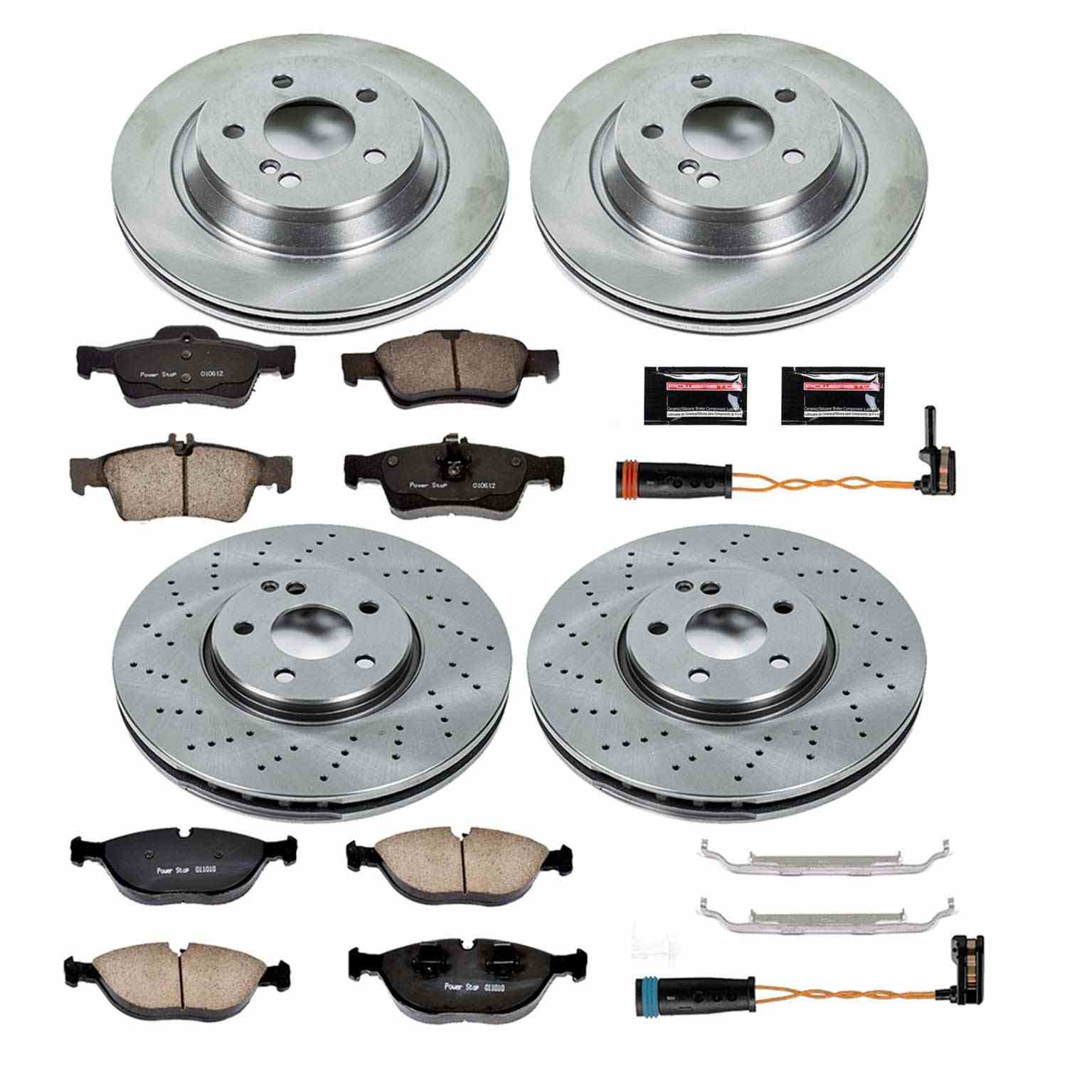 Power Stop 03-06 Mercedes-Benz S430 Front & Rear Autospecialty Brake Kit