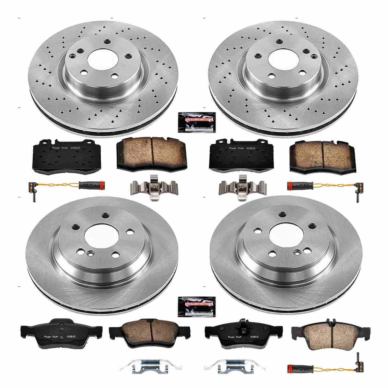 Power Stop 2003 Mercedes-Benz SL500 Front & Rear Autospecialty Brake Kit