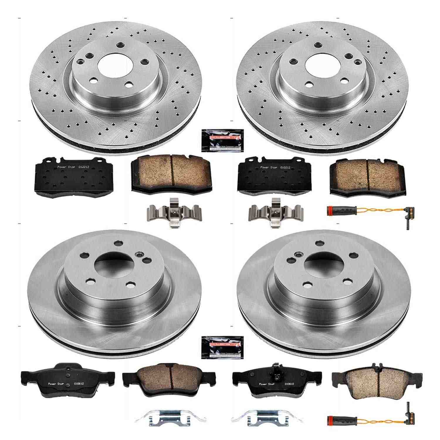 Power Stop 07-09 Mercedes-Benz E550 Front & Rear Autospecialty Brake Kit