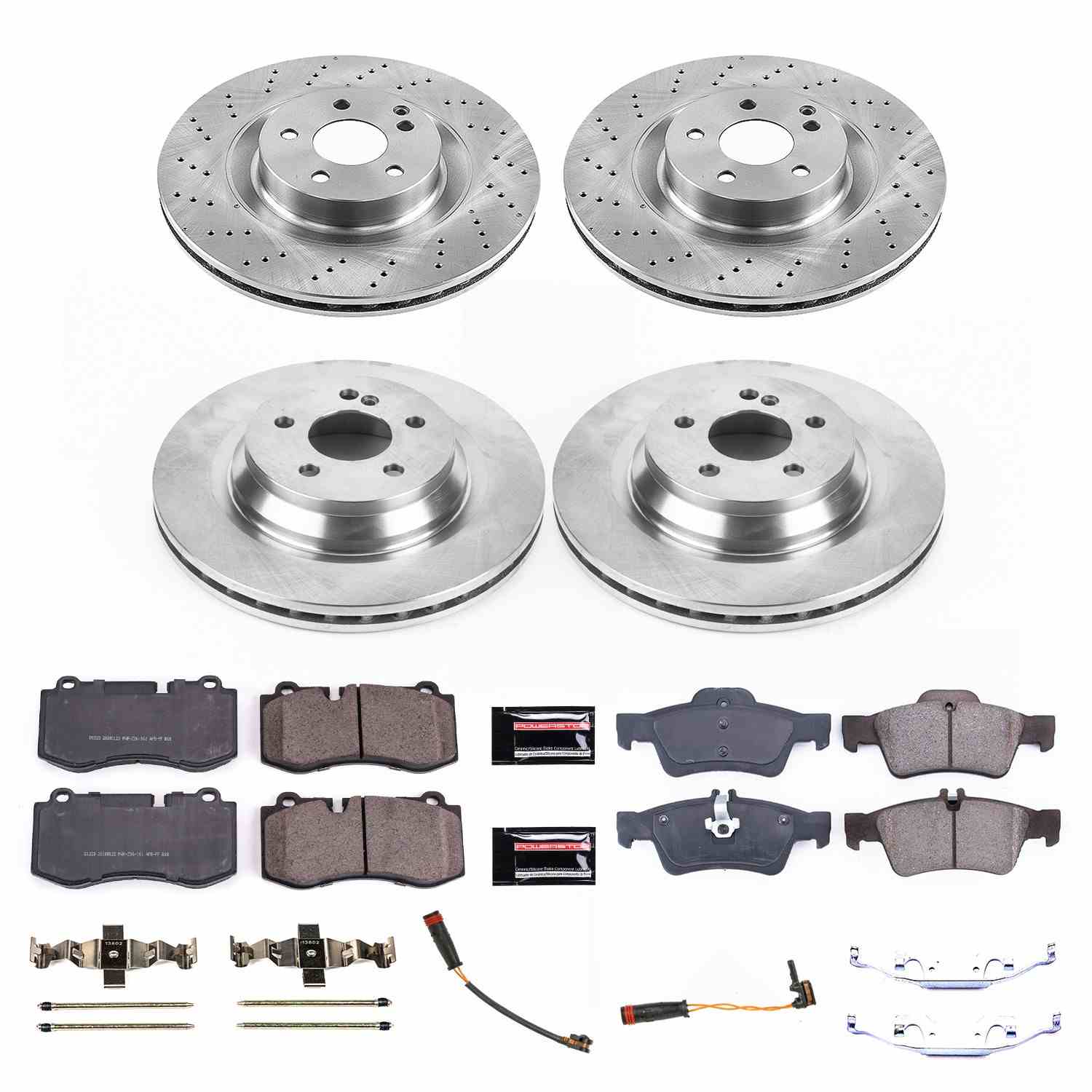 Power Stop 09-14 Mercedes-Benz CL550 Front & Rear Autospecialty Brake Kit