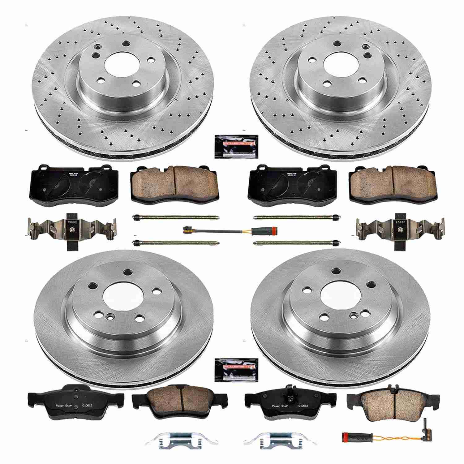 Power Stop 12-13 Mercedes-Benz S350 Front & Rear Autospecialty Brake Kit