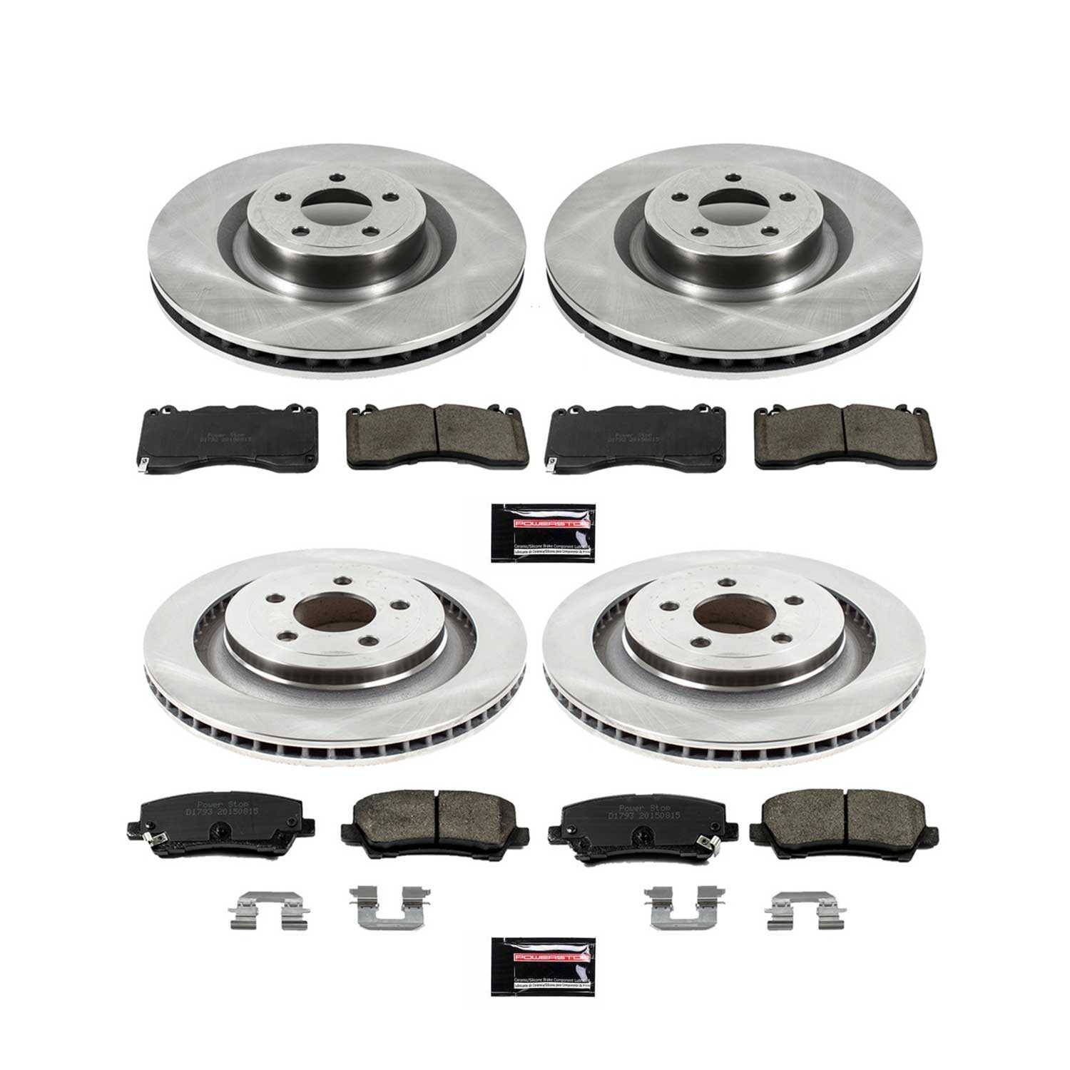 Power Stop 15-22 Ford Mustang Front & Rear Autospecialty Brake Kit