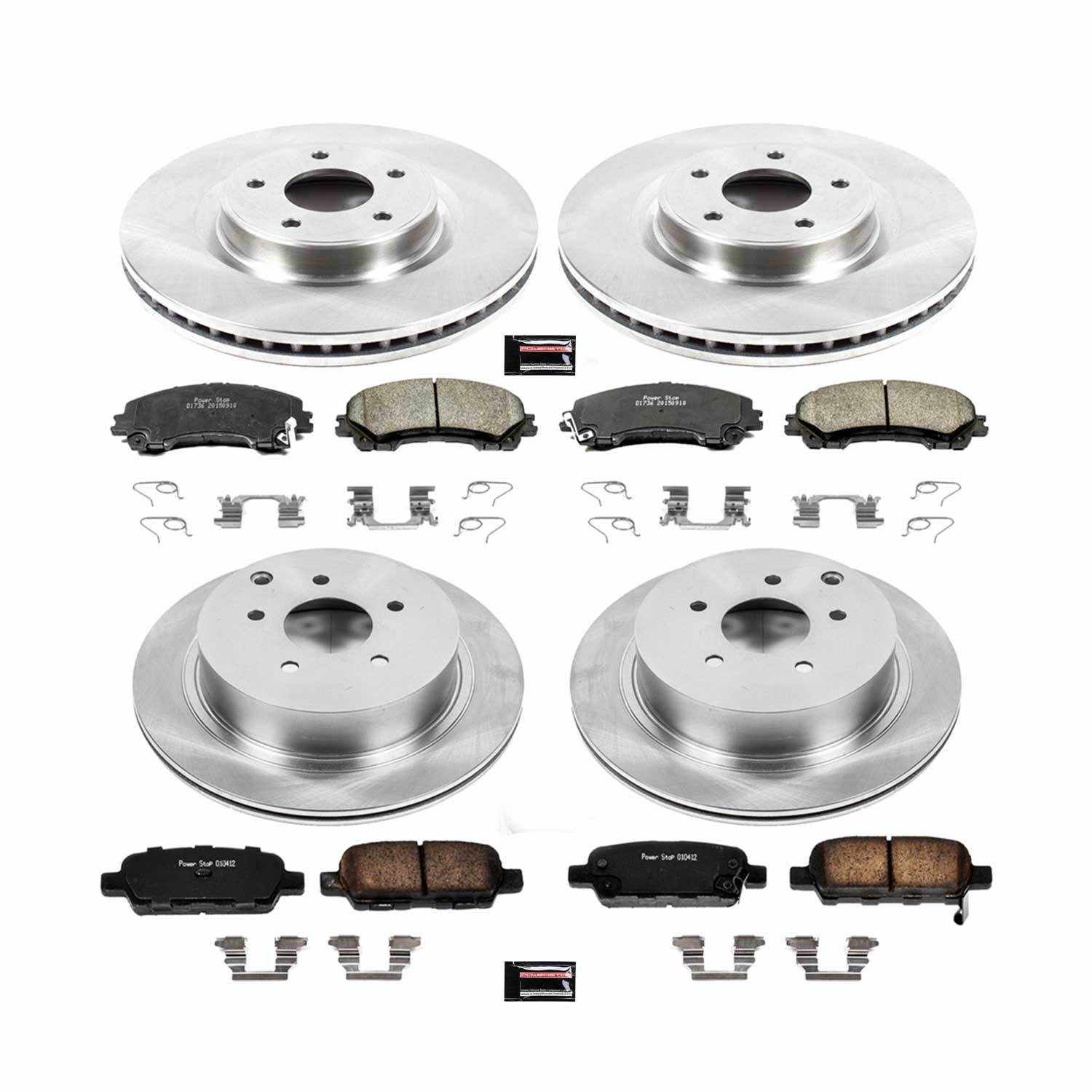 Power Stop 14-17 Infiniti Q50 Front & Rear Autospecialty Brake Kit