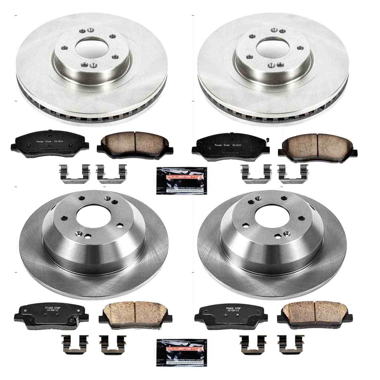 Power Stop 13-16 Hyundai Santa Fe Front & Rear Autospecialty Brake Kit