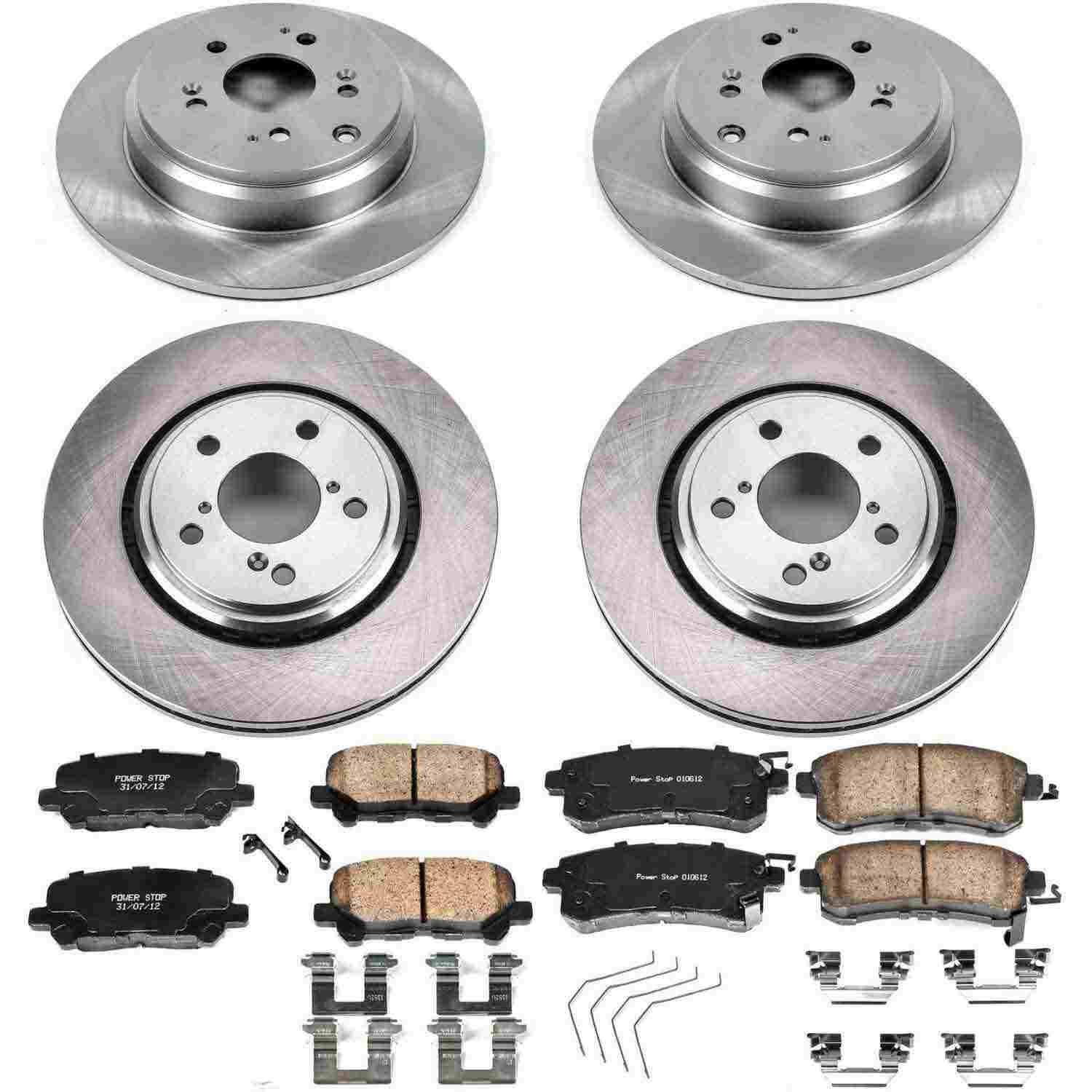 Power Stop 15-17 Honda Odyssey Front & Rear Autospecialty Brake Kit