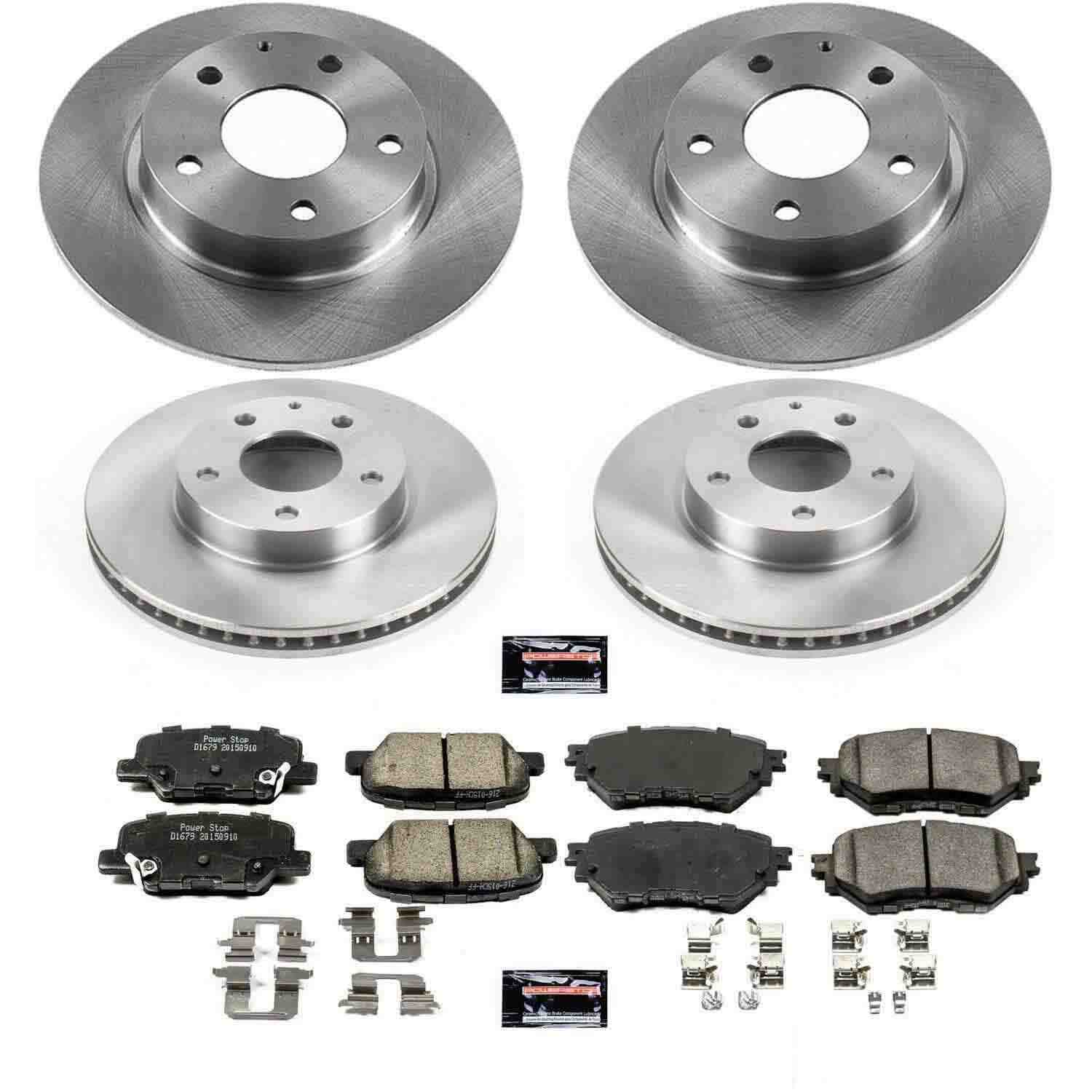 Power Stop 14-16 Mazda 3 Front & Rear Autospecialty Brake Kit
