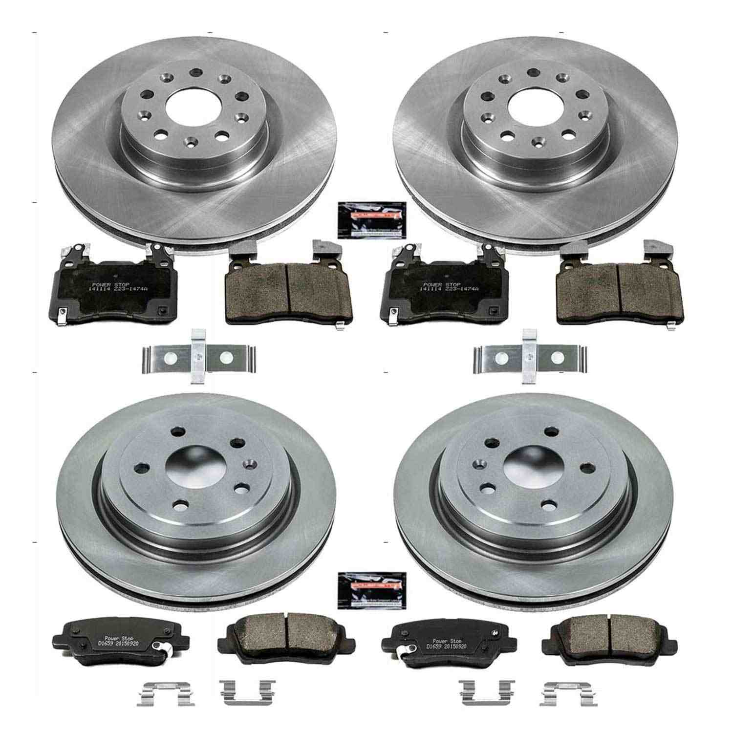 Power Stop 14-18 Cadillac CTS Front & Rear Autospecialty Brake Kit