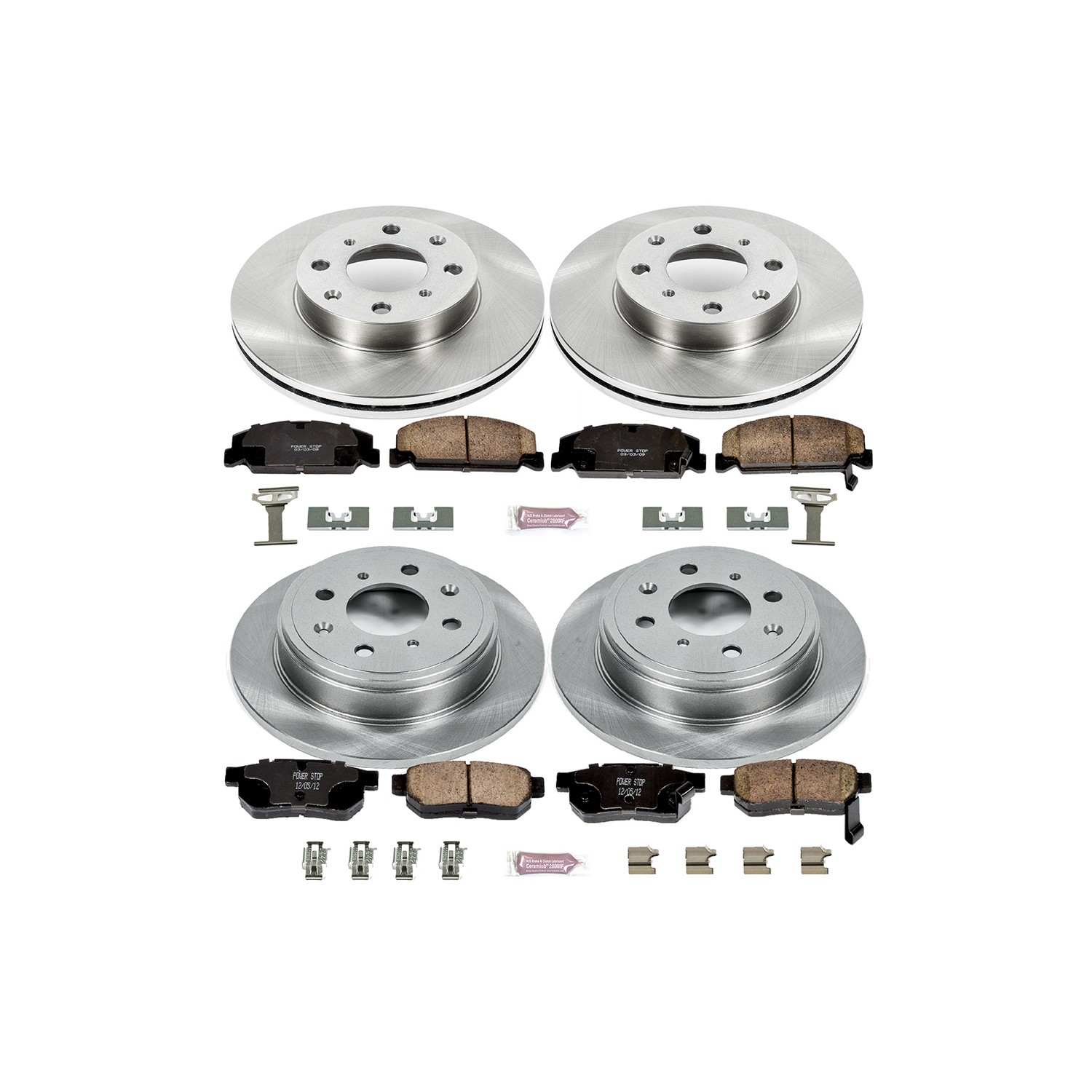 Power Stop 92-95 Honda Civic Front & Rear Autospecialty Brake Kit