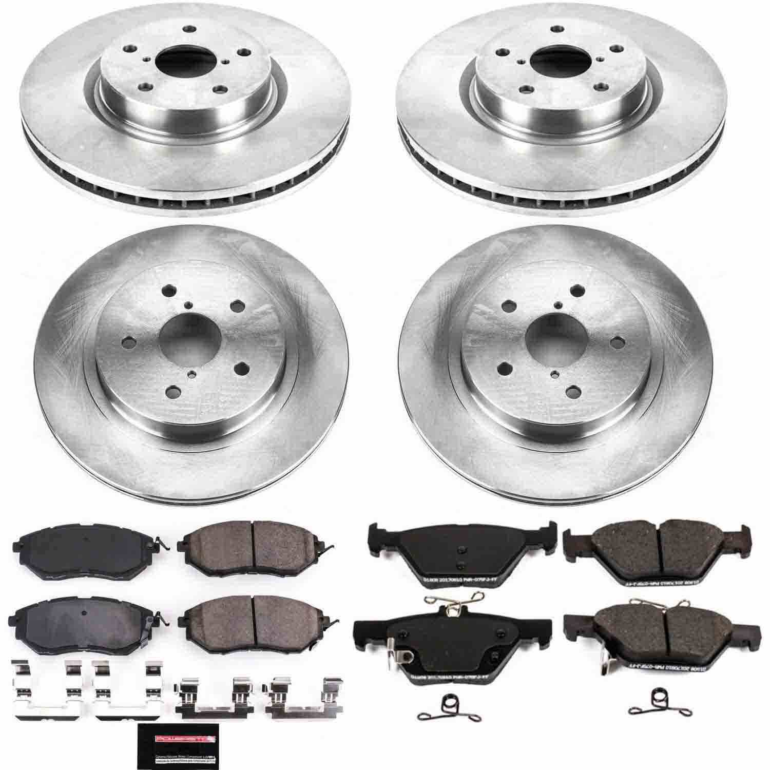 Power Stop 15-18 Subaru Legacy Front & Rear Autospecialty Brake Kit