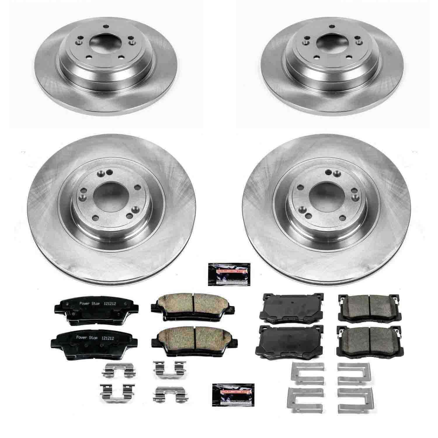 Power Stop 15-16 Hyundai Genesis Front & Rear Autospecialty Brake Kit