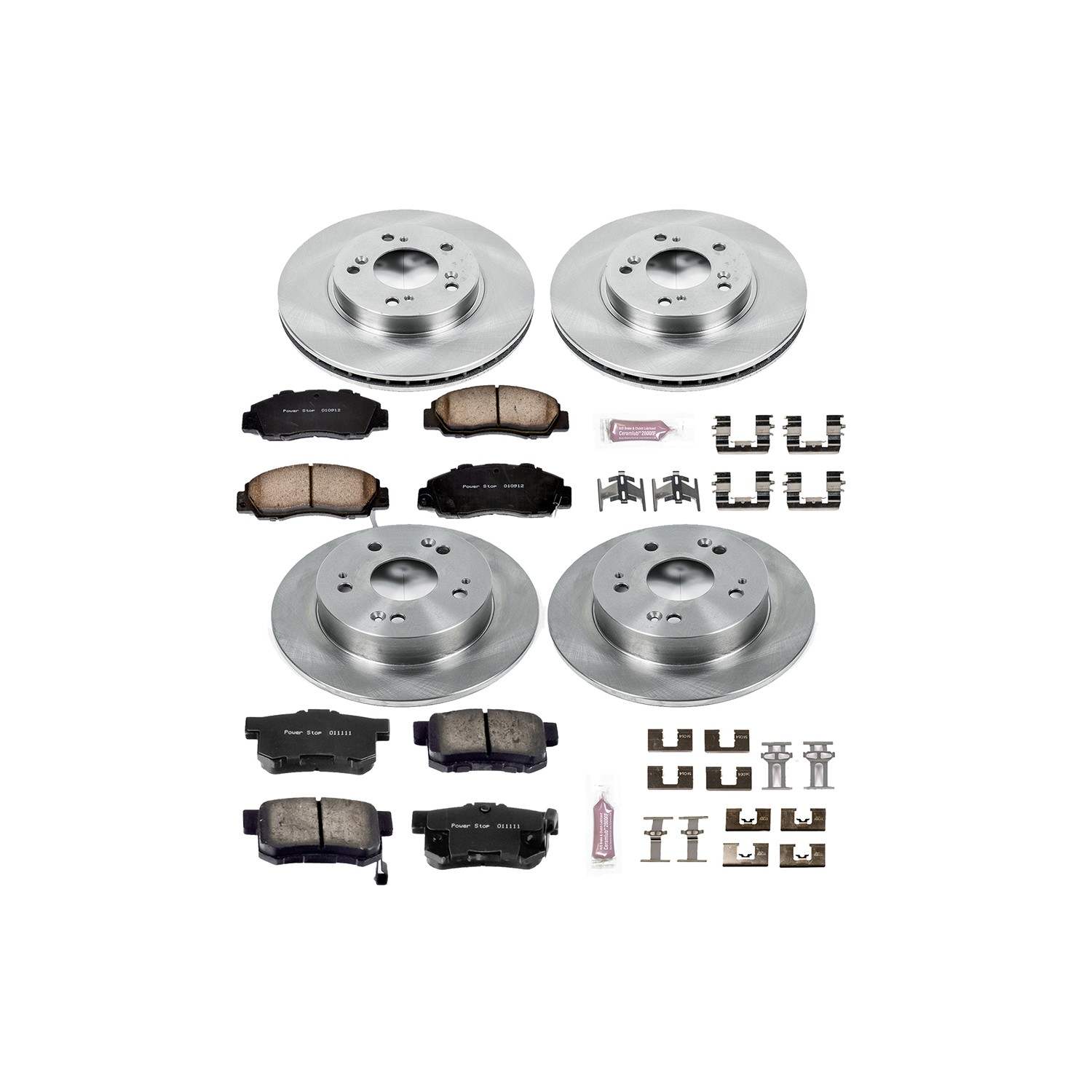 Power Stop 97-01 Honda Prelude Front & Rear Autospecialty Brake Kit