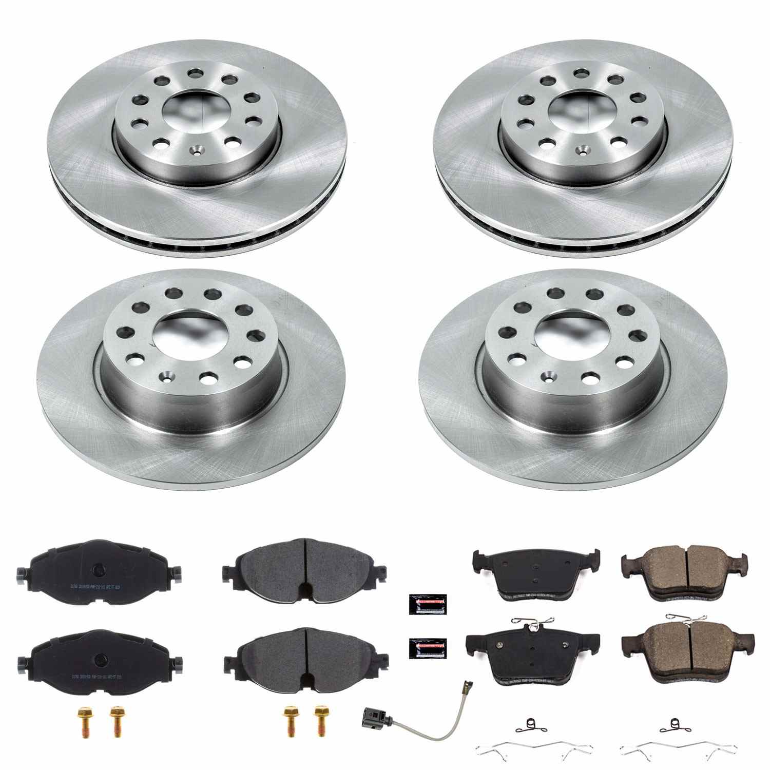 Power Stop 15-18 Audi A3 Front & Rear Autospecialty Brake Kit