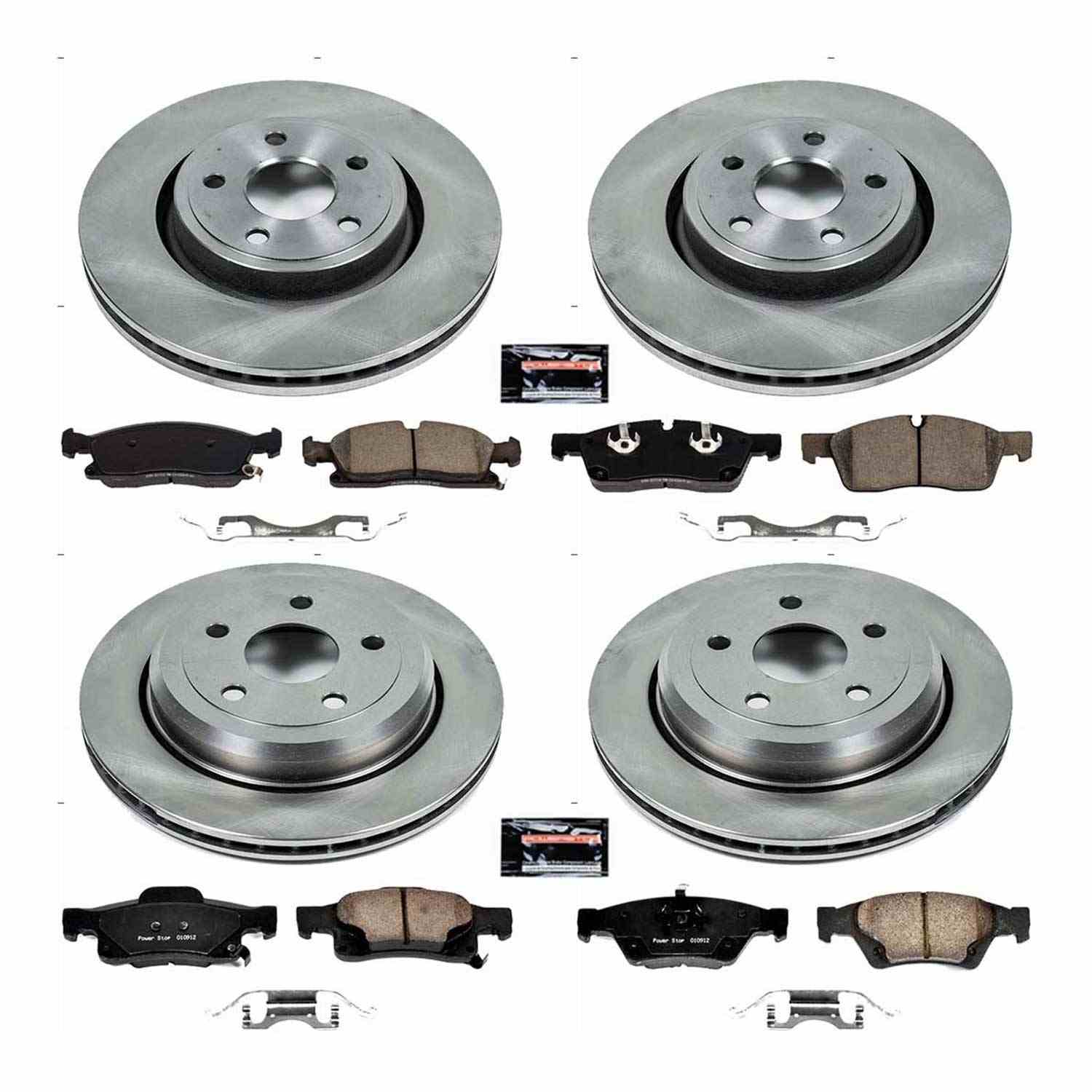Power Stop 16-19 Jeep Grand Cherokee Front & Rear Autospecialty Brake Kit