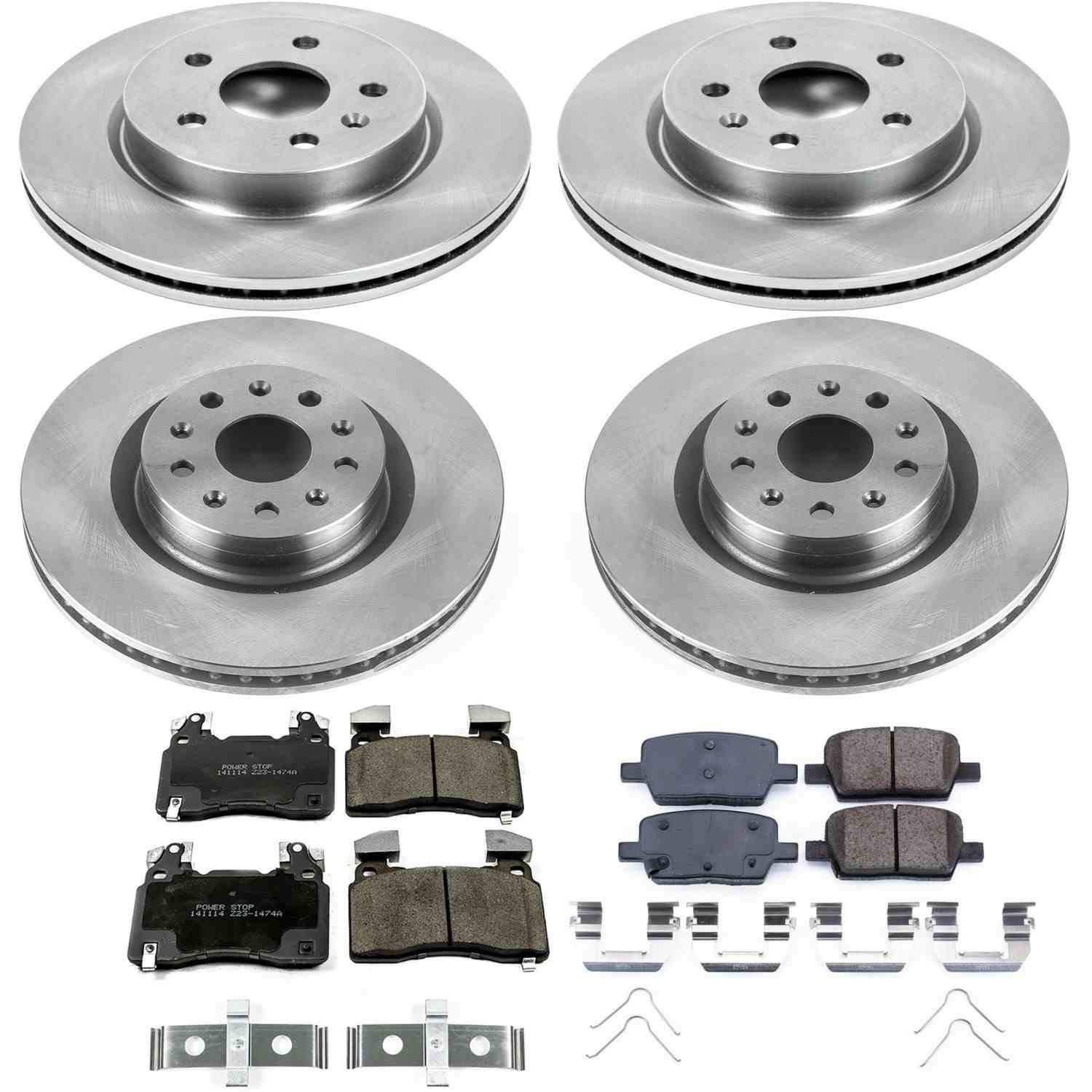 Power Stop 16-18 Cadillac CT6 Front & Rear Autospecialty Brake Kit