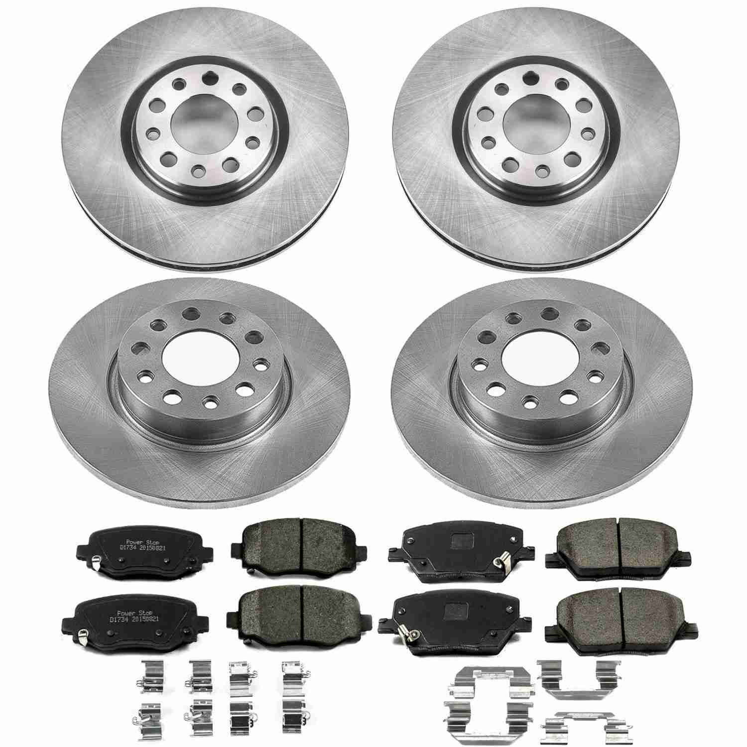 Power Stop 16-18 Fiat 500X Front & Rear Autospecialty Brake Kit