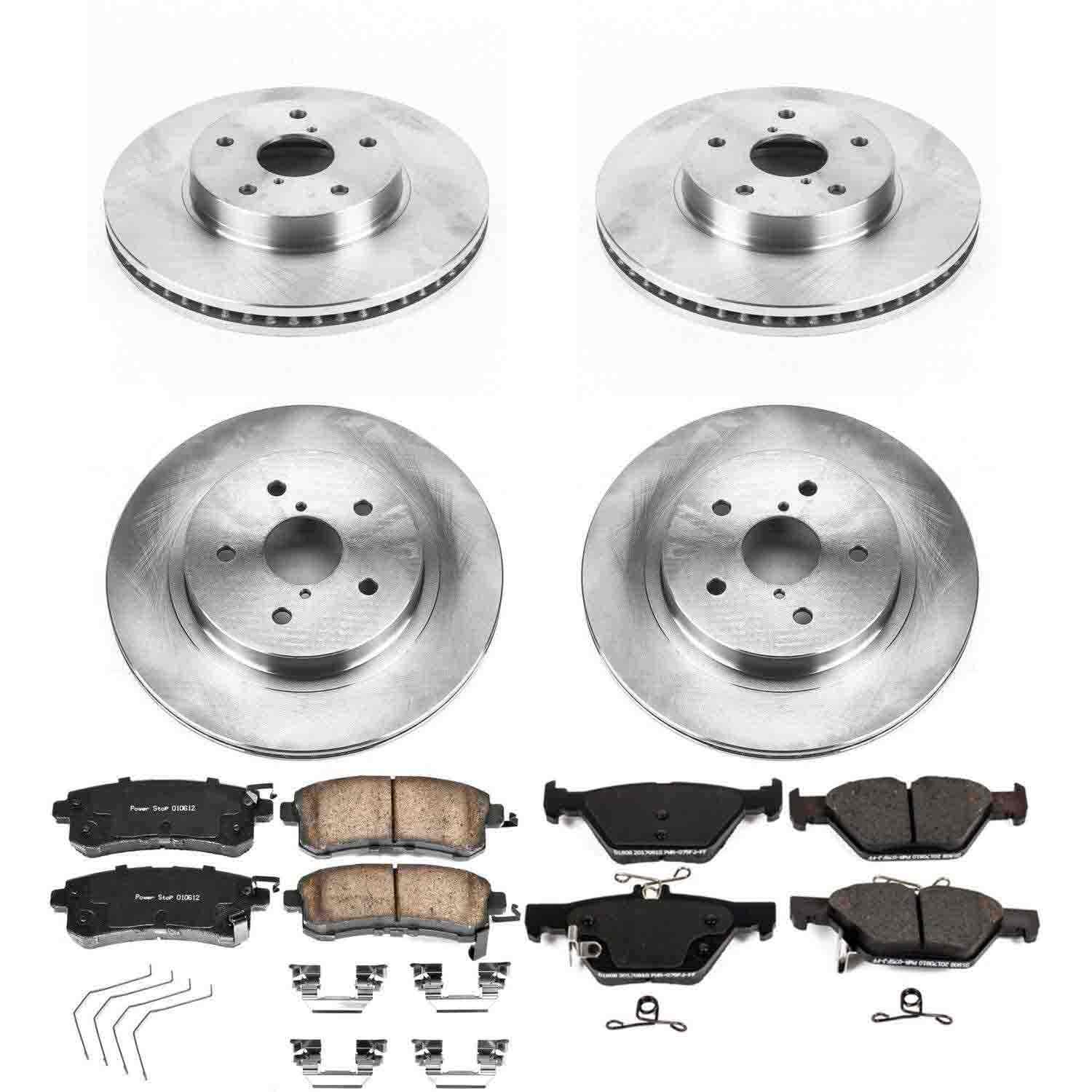 Power Stop 15-18 Subaru Legacy Front & Rear Autospecialty Brake Kit